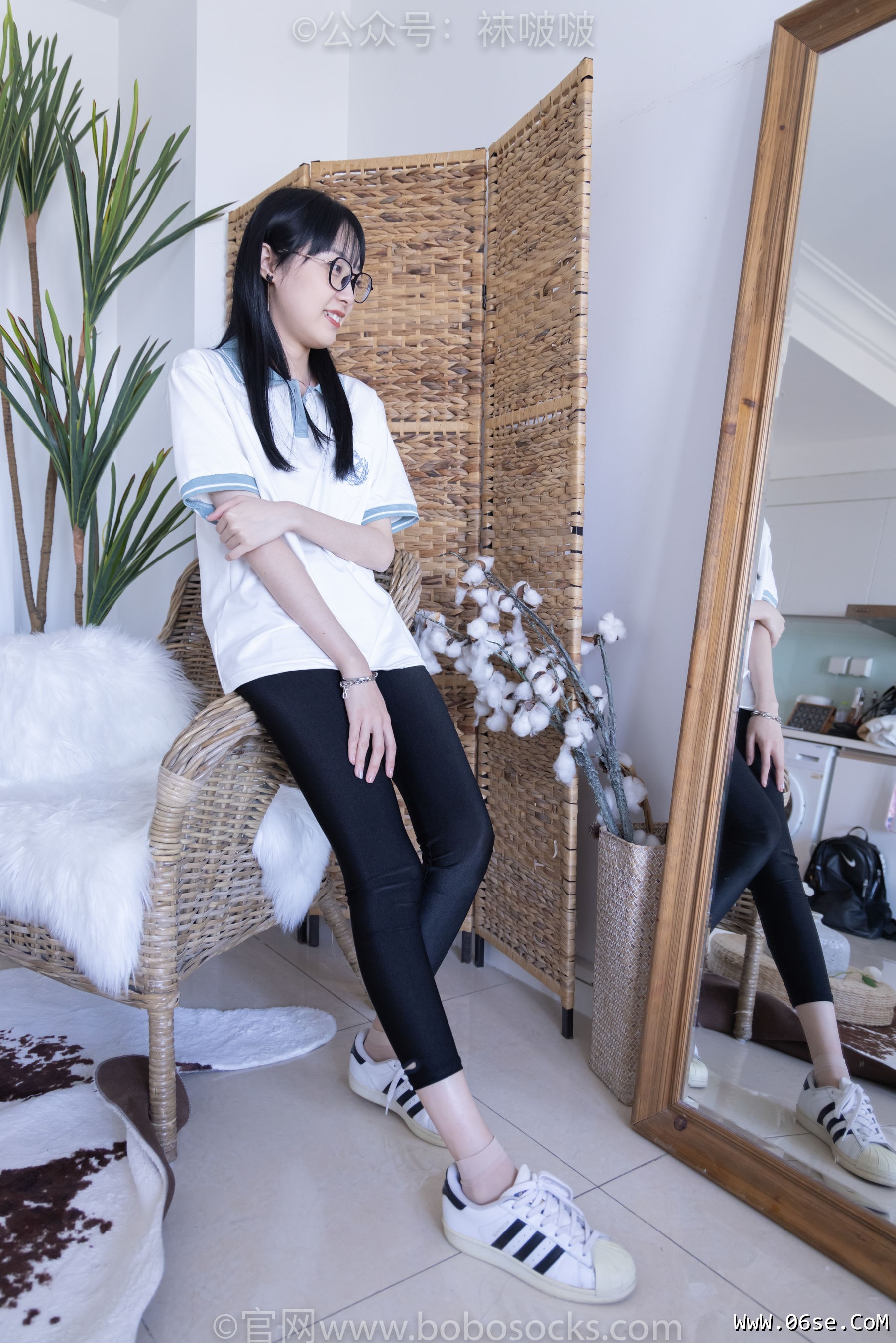 图片[25]-BoBoSocks袜啵啵 No.044 稚予-贝壳头、匡威帆布鞋、短肉丝[154P]-六色网
