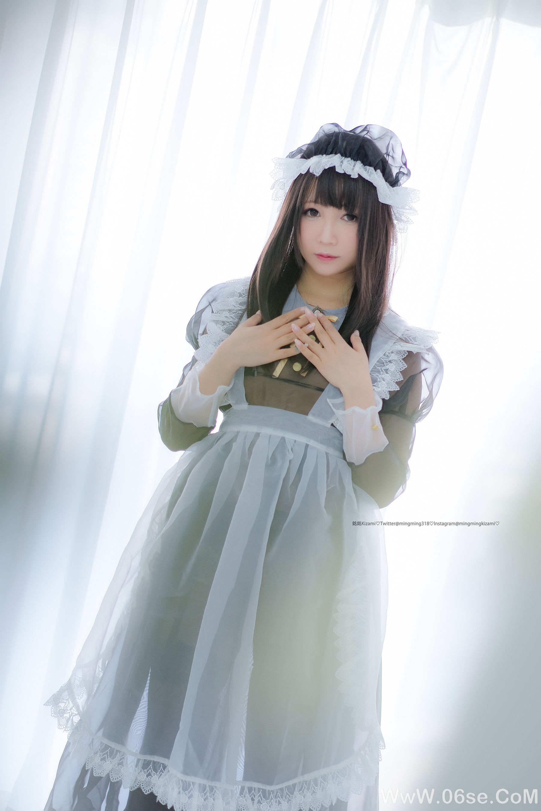 图片[77]-銘銘Kizami 自撮りVol.15 透明女仆[84P]-六色网