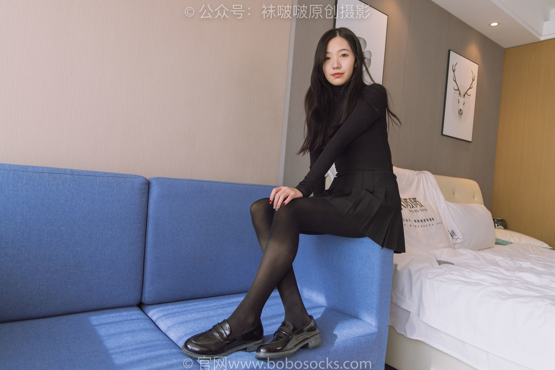 图片[62]-BoBoSocks袜啵啵 No.184 小甜豆-黑皮鞋、厚黑丝[140P]-六色网