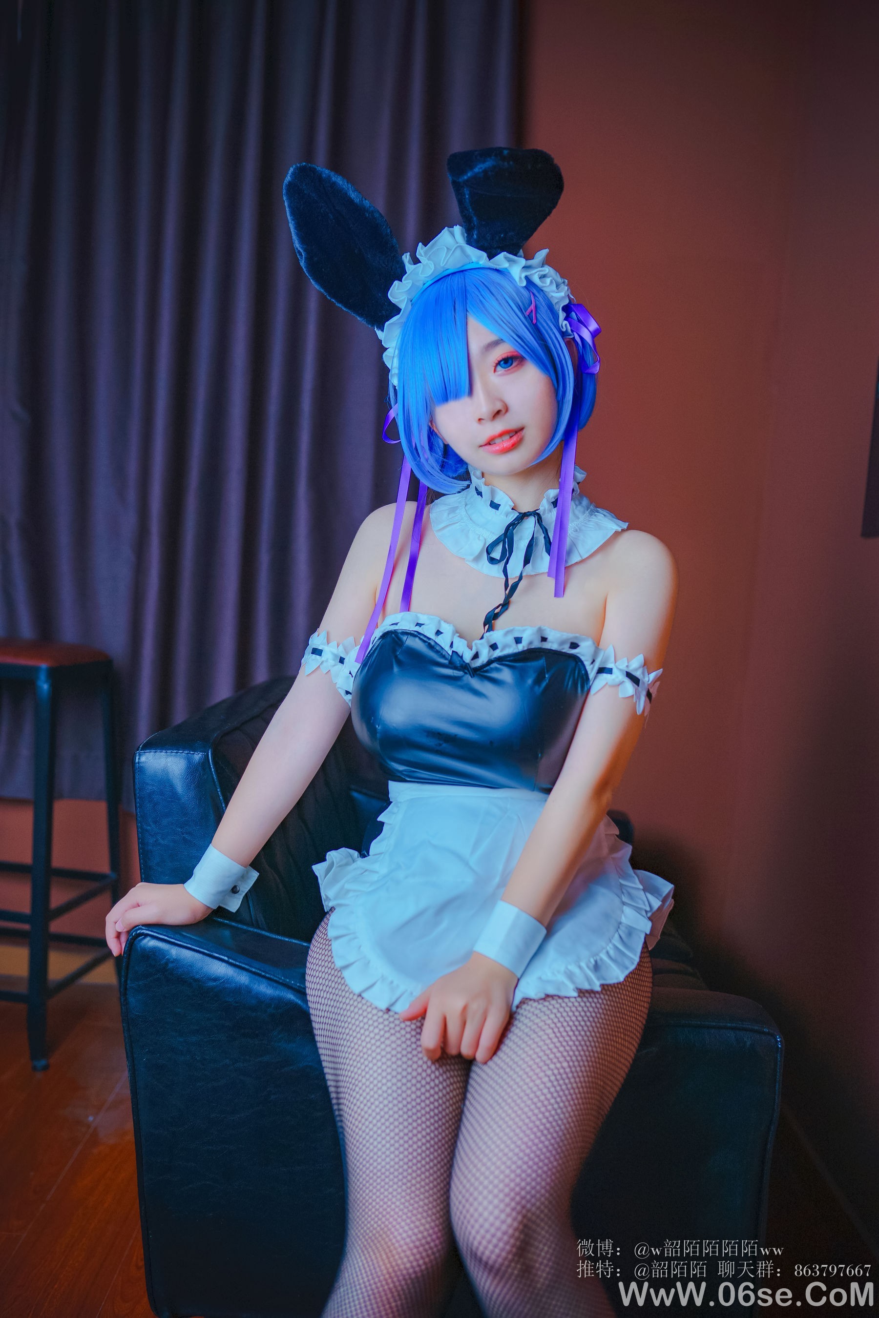 图片[30]-Cosplay美女韶陌陌 雷姆[33P]-六色网