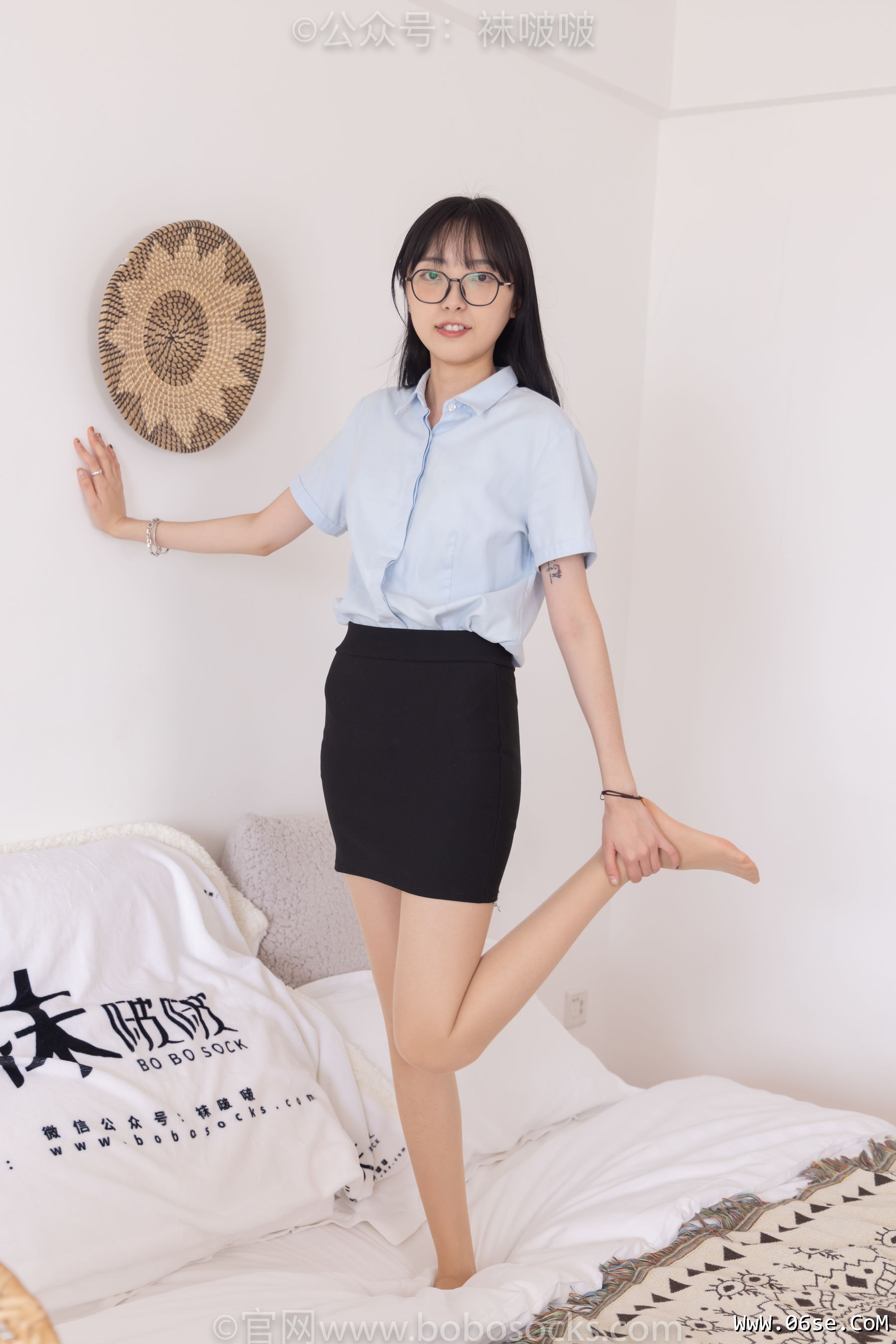 图片[114]-BoBoSocks袜啵啵 No.076 稚予-建行制服、平底鞋、肉丝[134P]-六色网