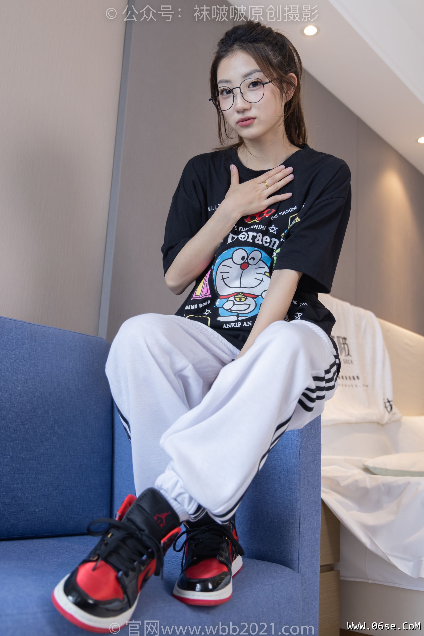 图片[82]-BoBoSocks袜啵啵 No.382 小沫 -板鞋、白棉袜[143P]-六色网