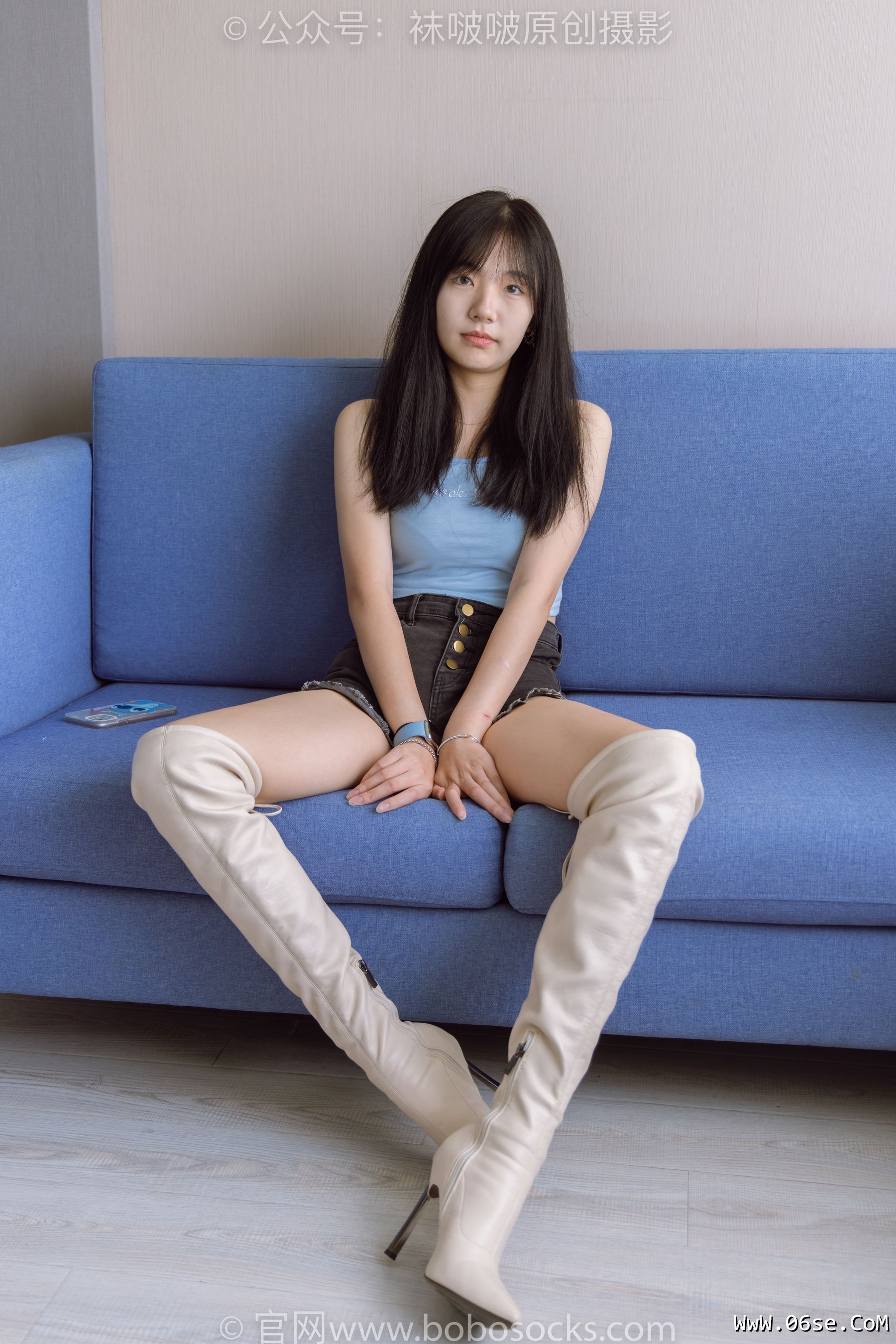 图片[157]-BoBoSocks袜啵啵 No.174 小甜豆-高跟长靴、白棉袜、裸足[178P]-六色网