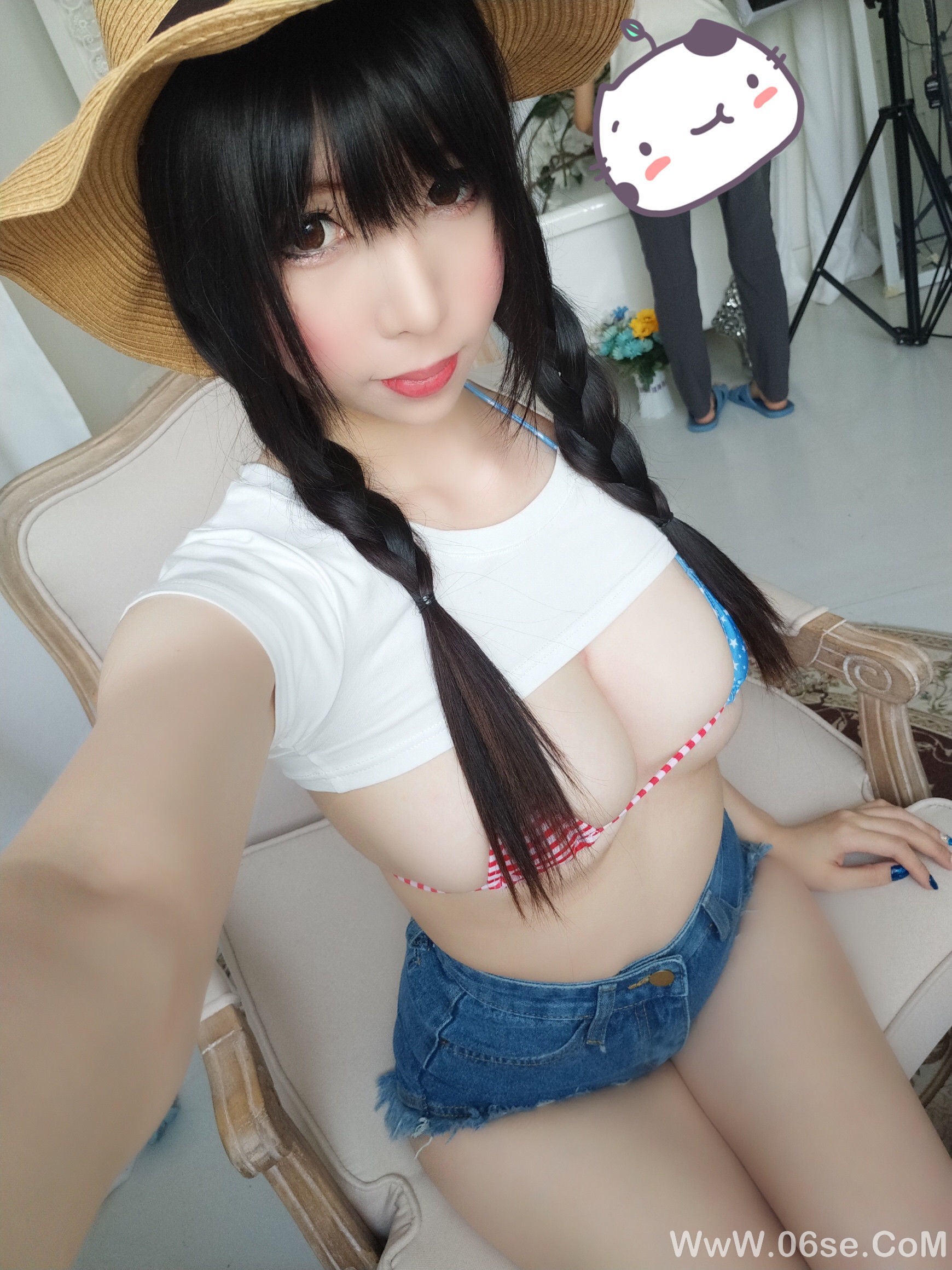 图片[4]-二次元巨乳美女鹿野希 牛仔女郎[84P]-六色网