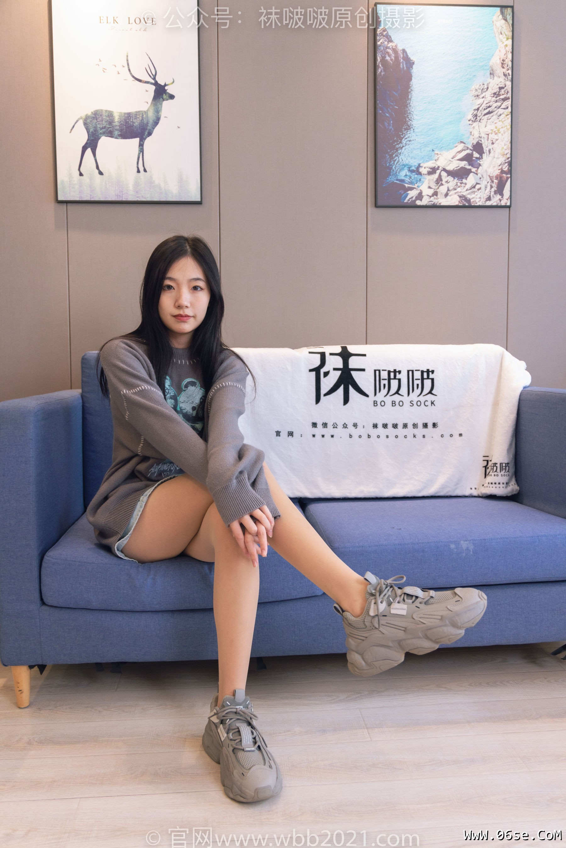 图片[57]-BoBoSocks袜啵啵 No.354 小甜豆 -运动鞋、肉丝[140P]-六色网