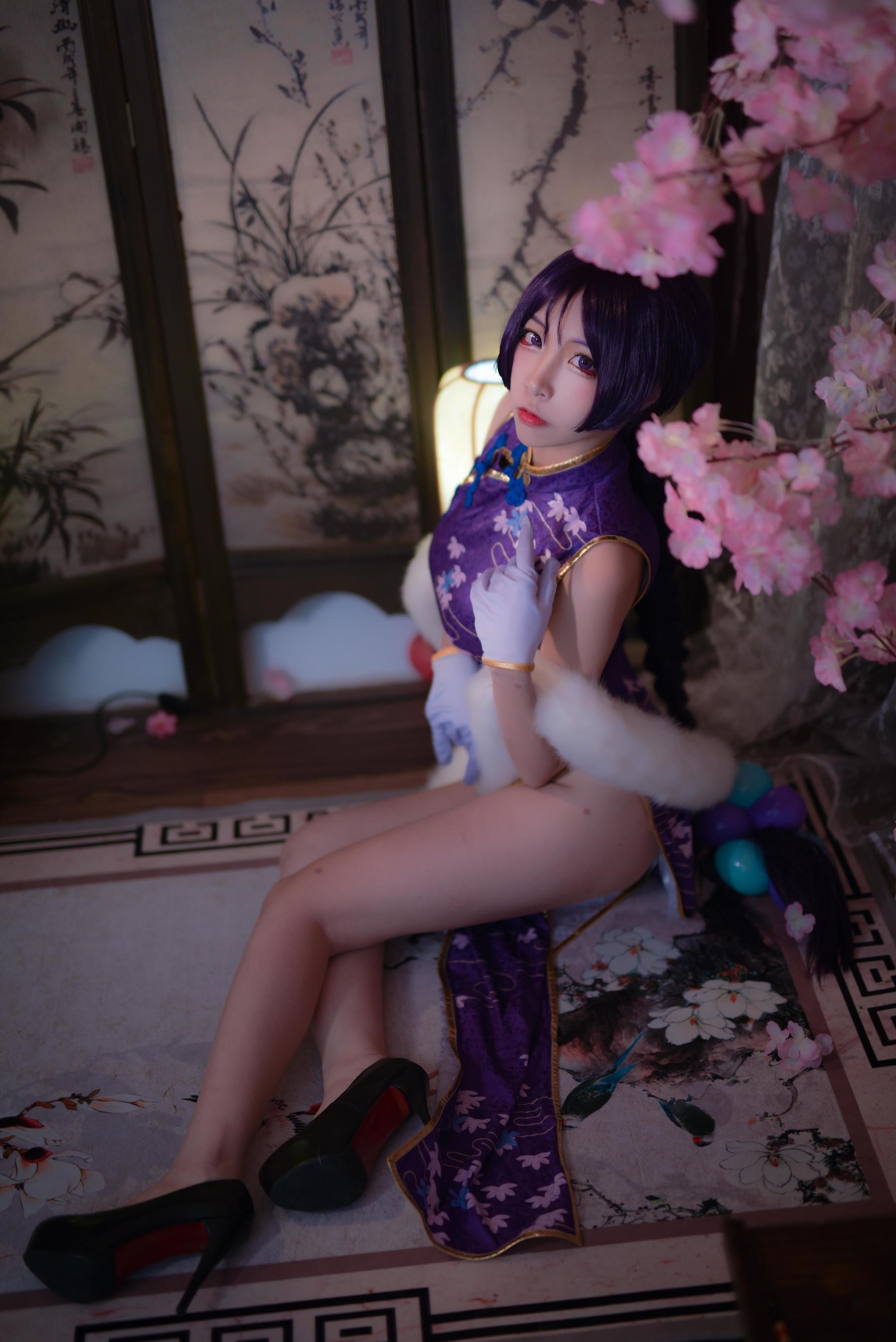 图片[9]-人气Coser二佐Nisa Fate奶光旗袍[20P]-六色网