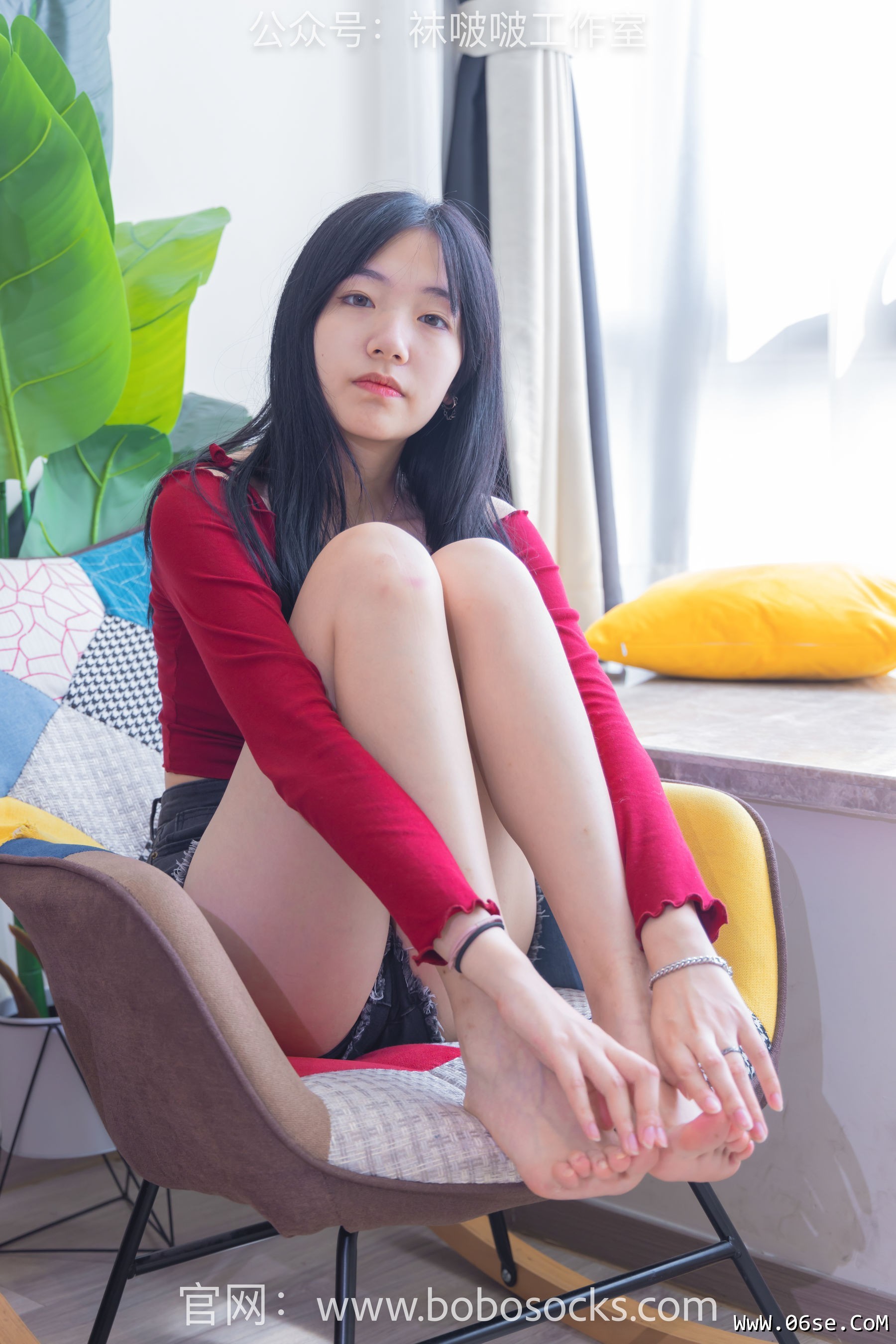 图片[42]-BoBoSocks袜啵啵 No.120 小甜豆-高跟长靴、白棉袜、裸足[170P]-六色网