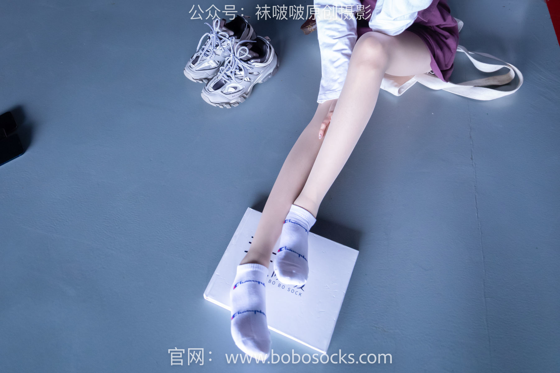 图片[97]-BoBoSocks袜啵啵 积分限定作品010 稚予-巴黎世家运动鞋、白棉袜、肉丝[144P]-六色网