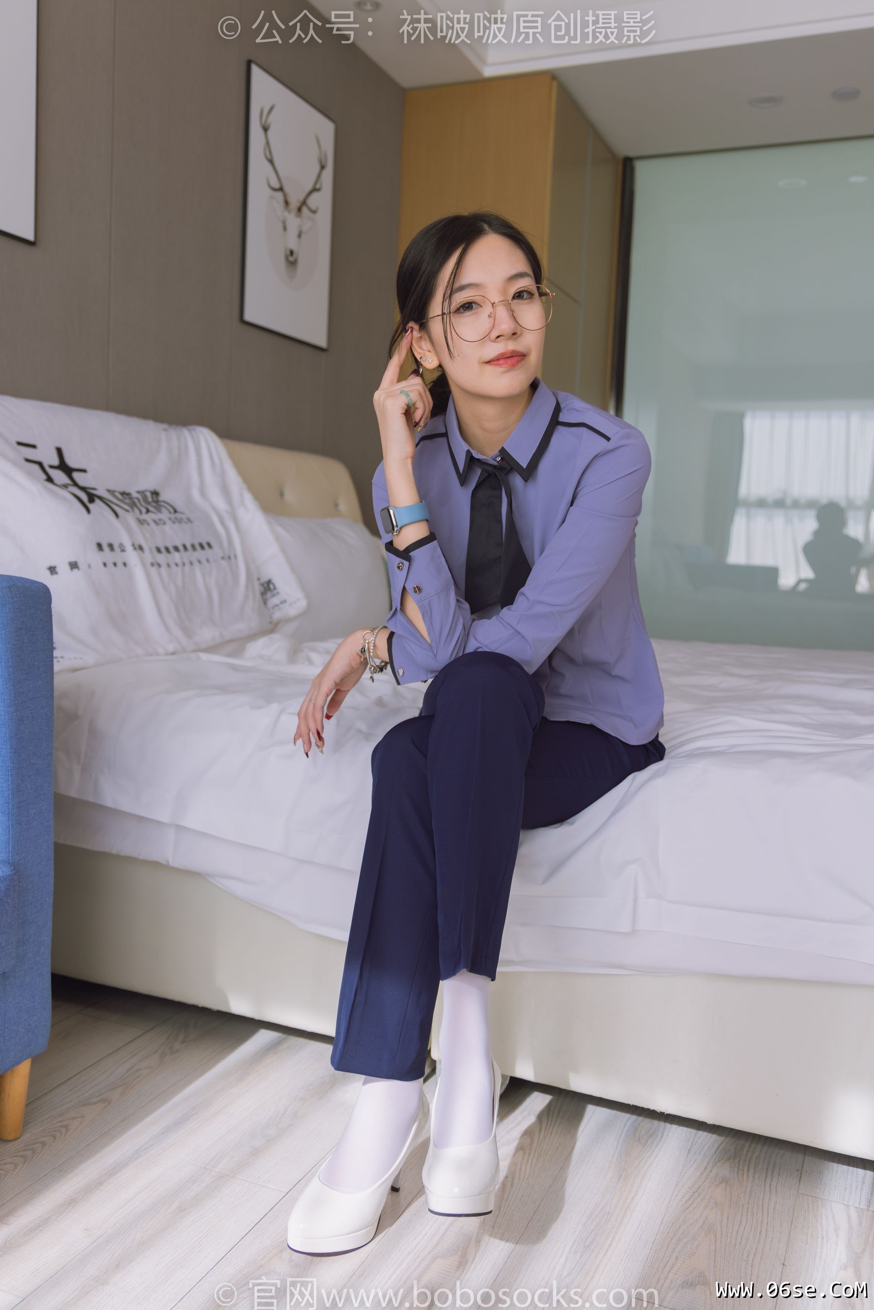 图片[46]-BoBoSocks袜啵啵 No.178 小甜豆-高跟鞋、厚白丝、ol风裤里丝[140P]-六色网
