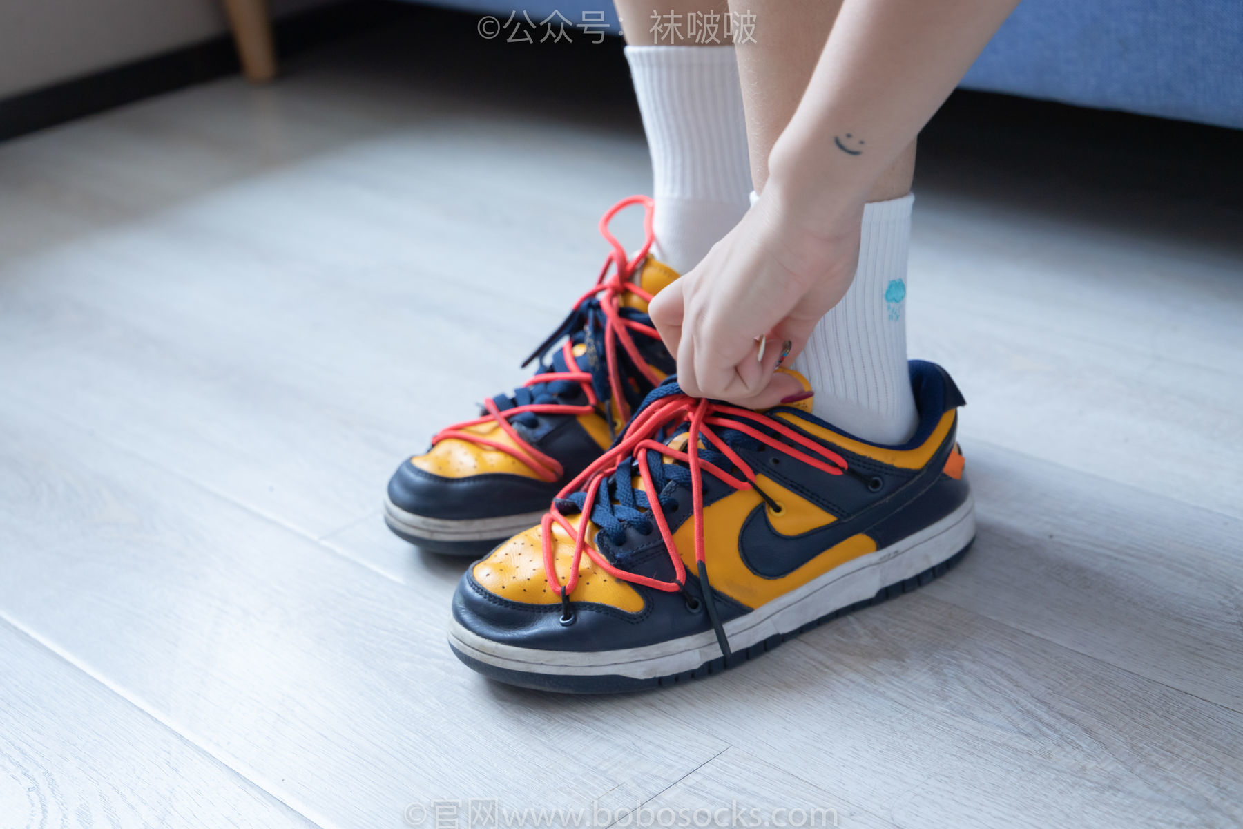 图片[3]-BoBoSocks袜啵啵 No.009 果冻-耐克板鞋、白棉袜、裸足[130P]-六色网