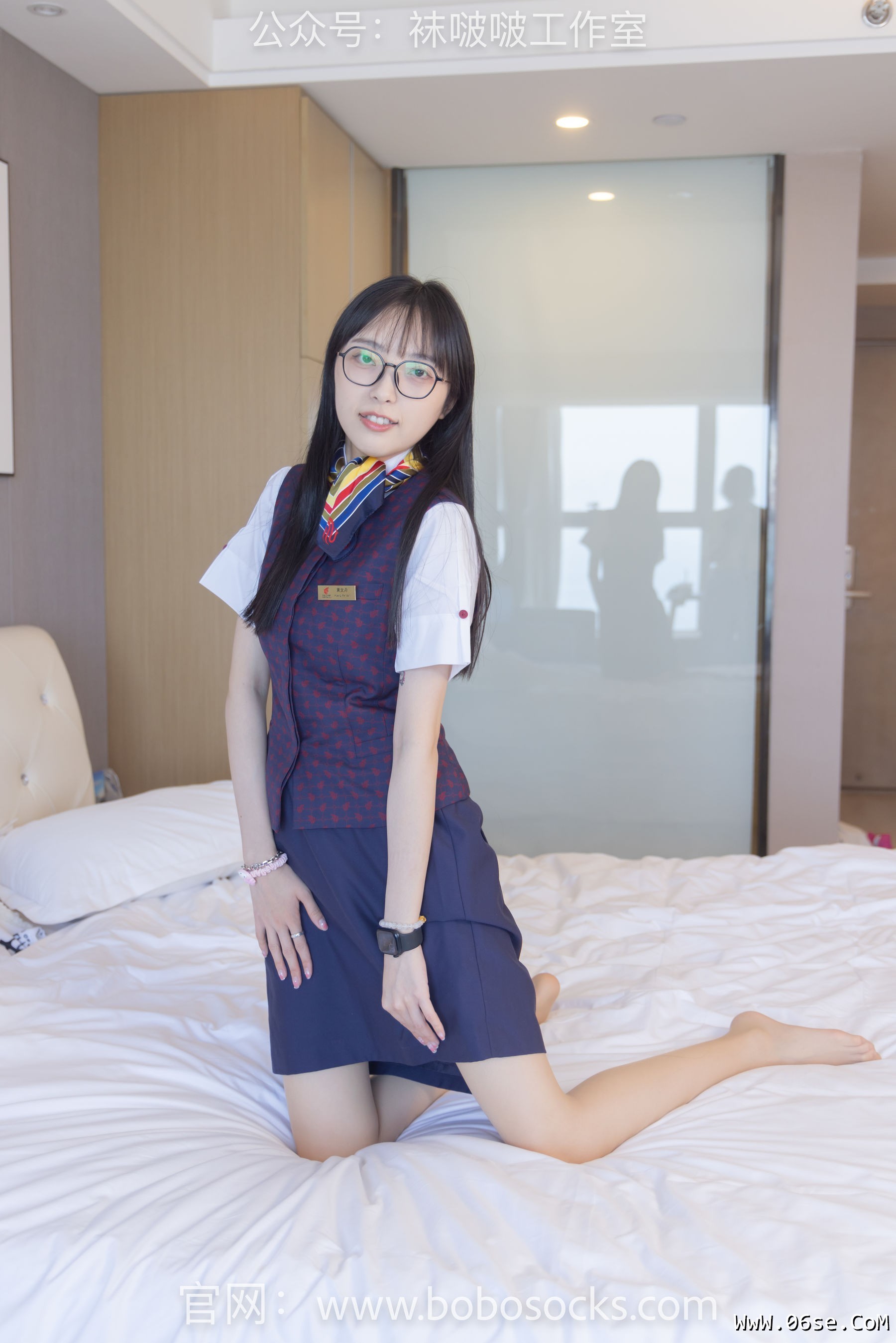 图片[67]-BoBoSocks袜啵啵 No.115 稚予-平底鞋、肉丝、空姐制服[136P]-六色网