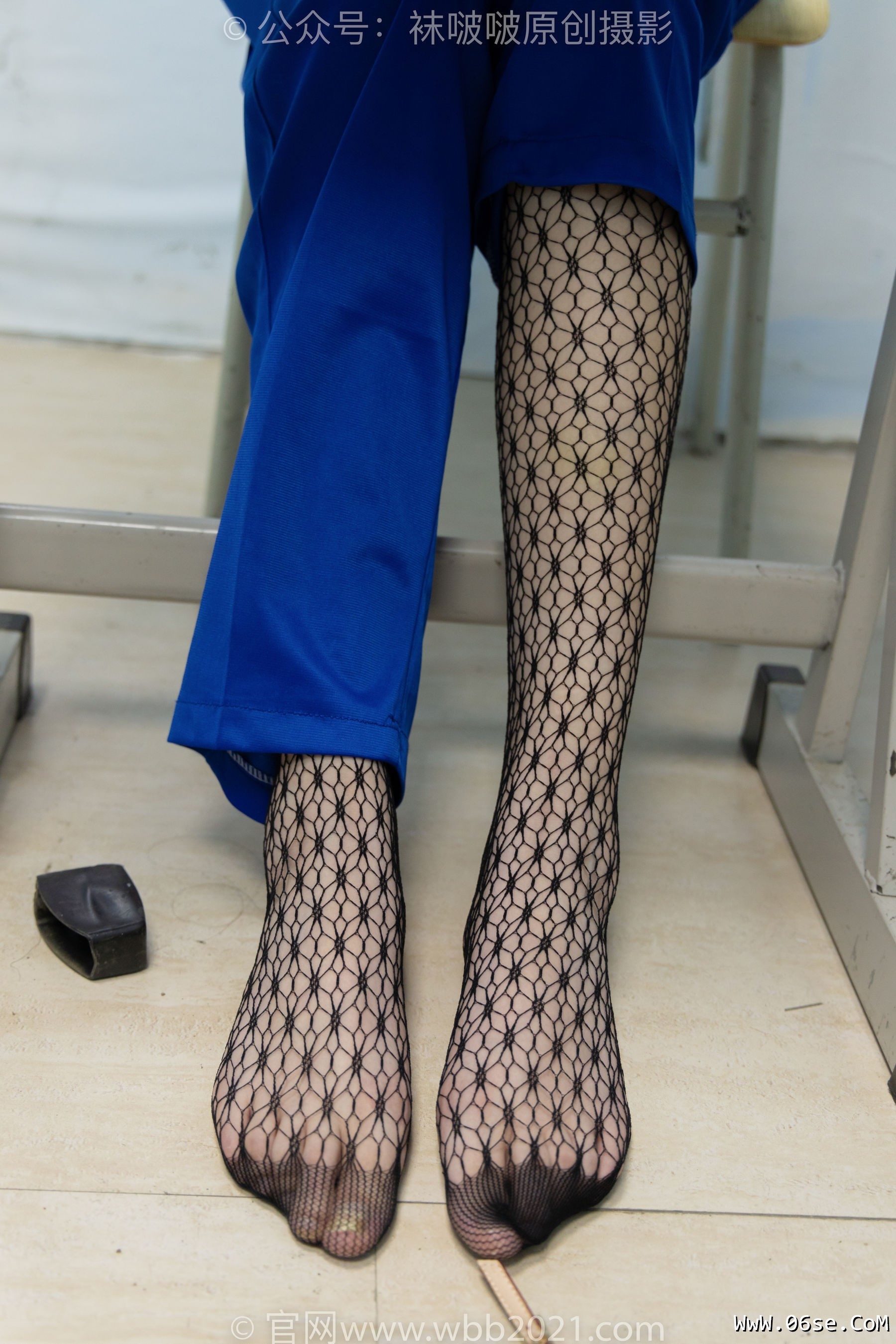 图片[49]-BoBoSocks袜啵啵 No.375 小甜豆 -高跟鞋、黑色蕾丝网袜、校服裤里丝[160P]-六色网