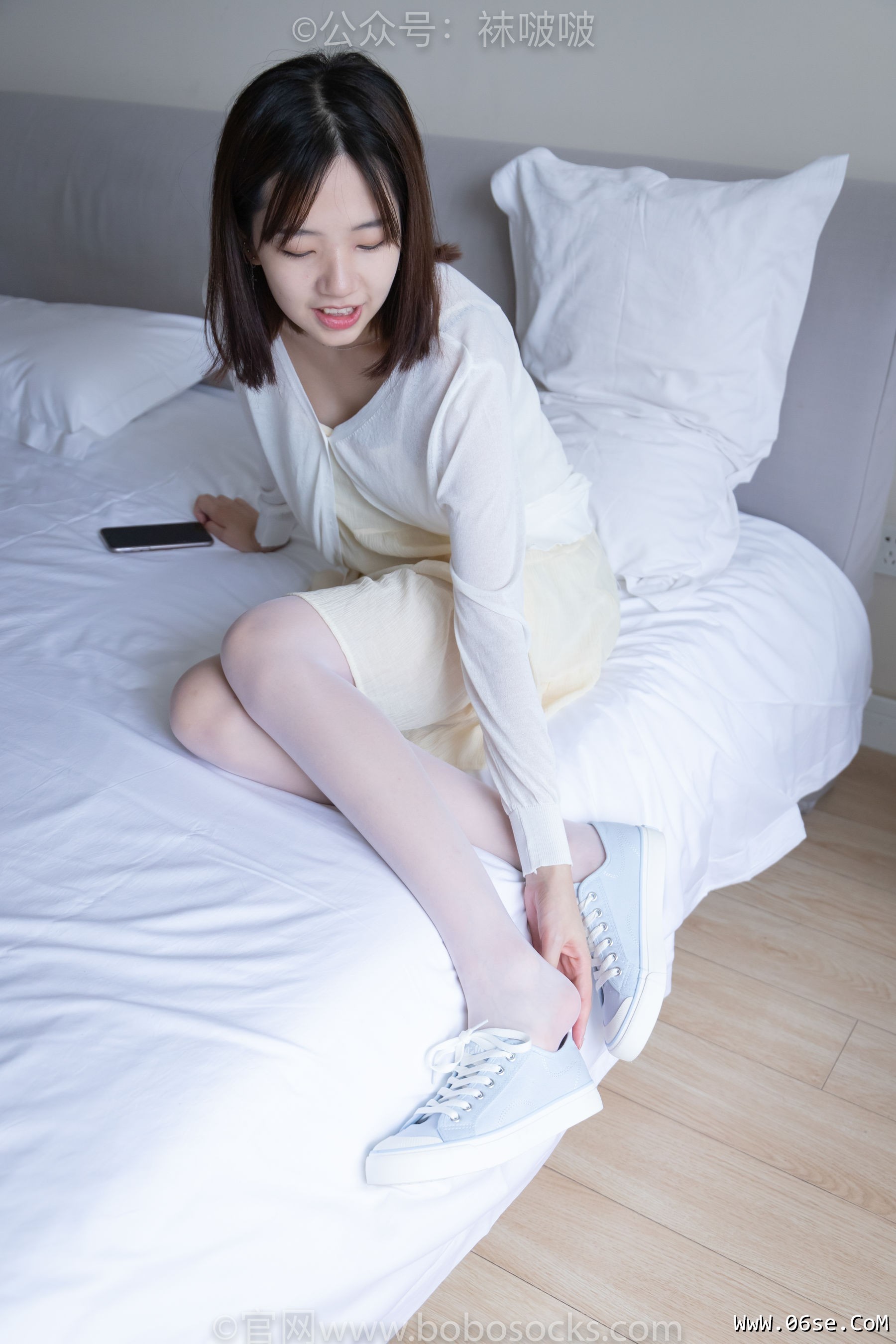 图片[45]-BoBoSocks袜啵啵 No.005 小甜豆-帆布鞋、薄白丝[133P]-六色网