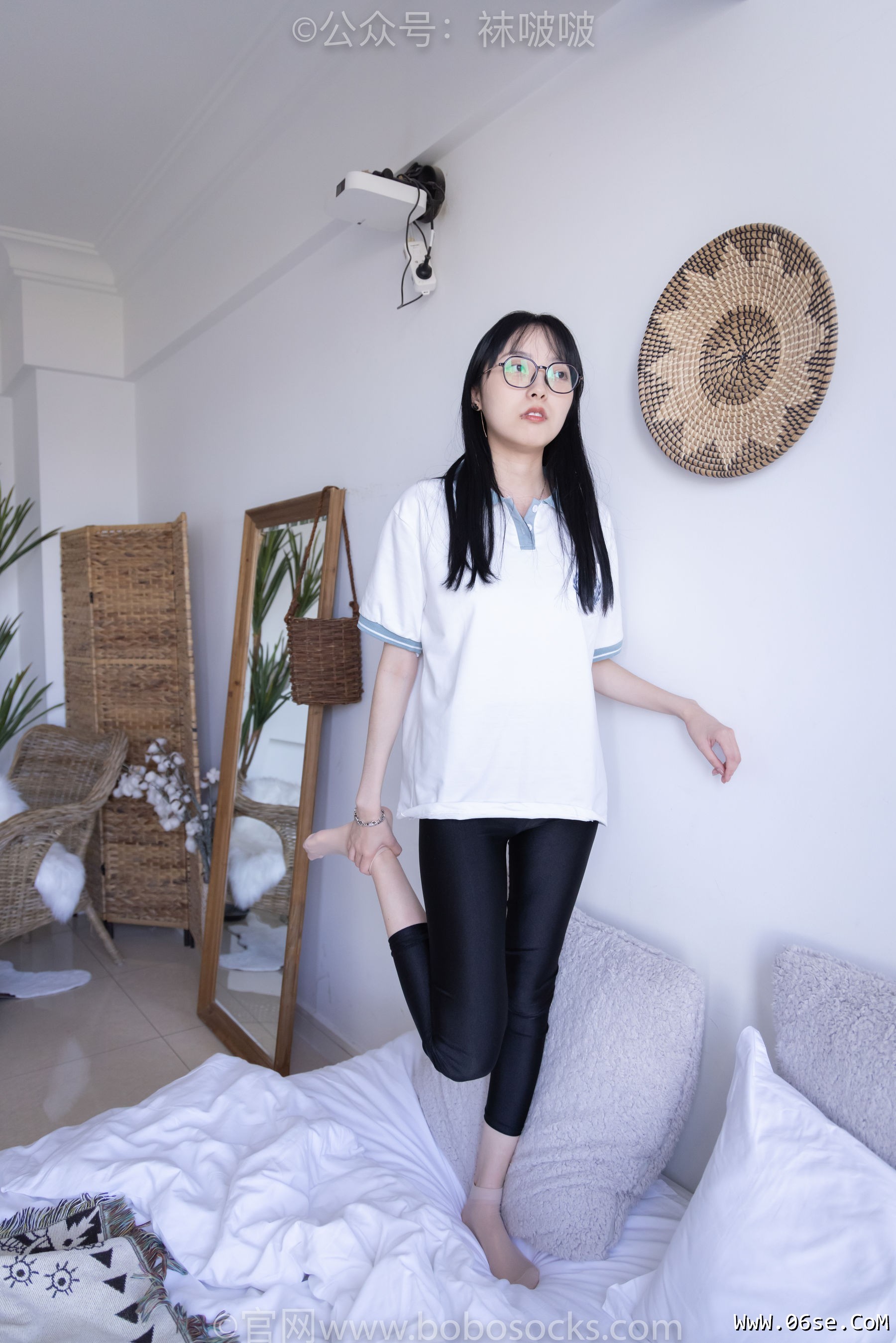 图片[119]-BoBoSocks袜啵啵 No.044 稚予-贝壳头、匡威帆布鞋、短肉丝[154P]-六色网