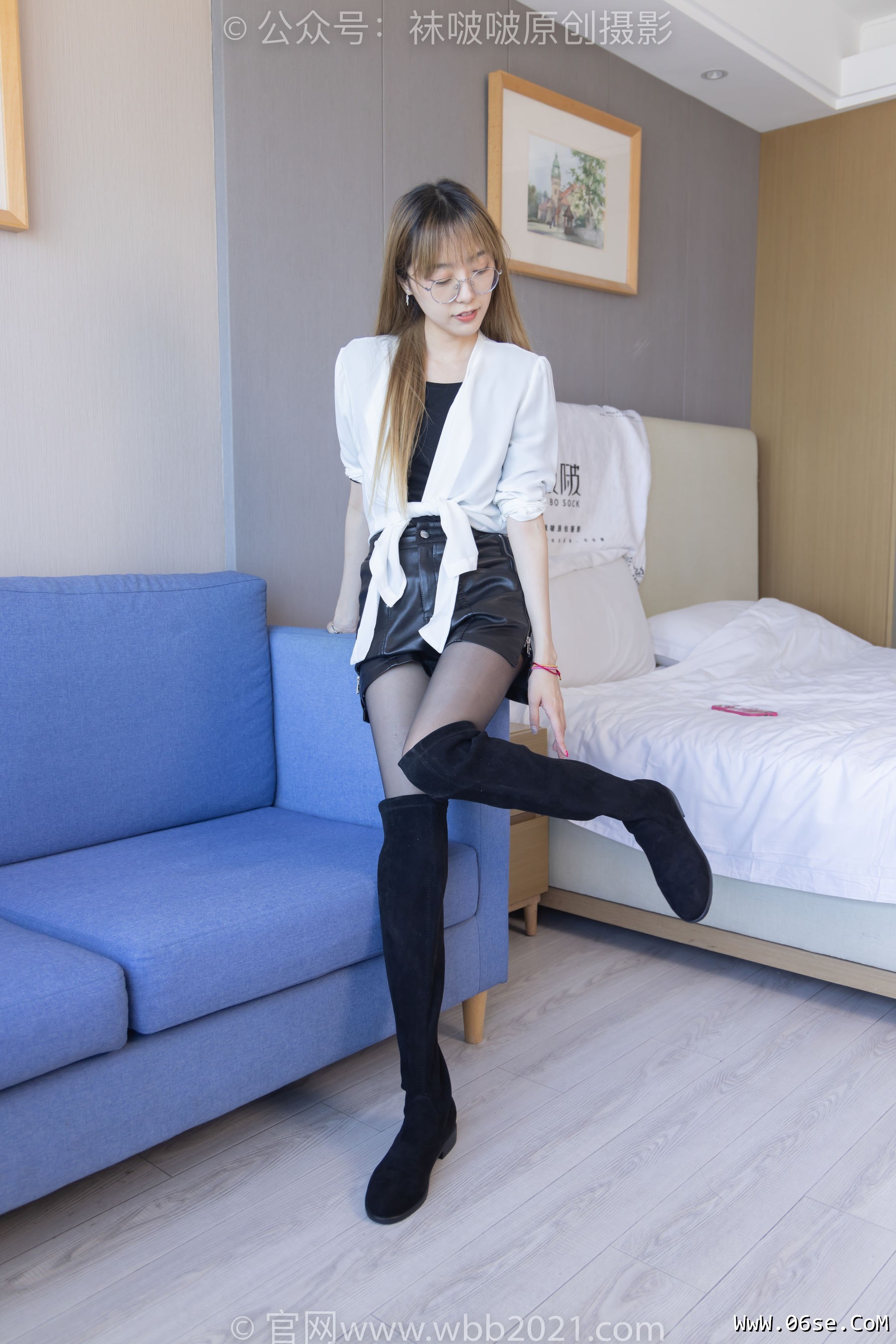 图片[108]-BoBoSocks袜啵啵 No.259 稚予 -两双长靴、油亮黑丝[149P]-六色网
