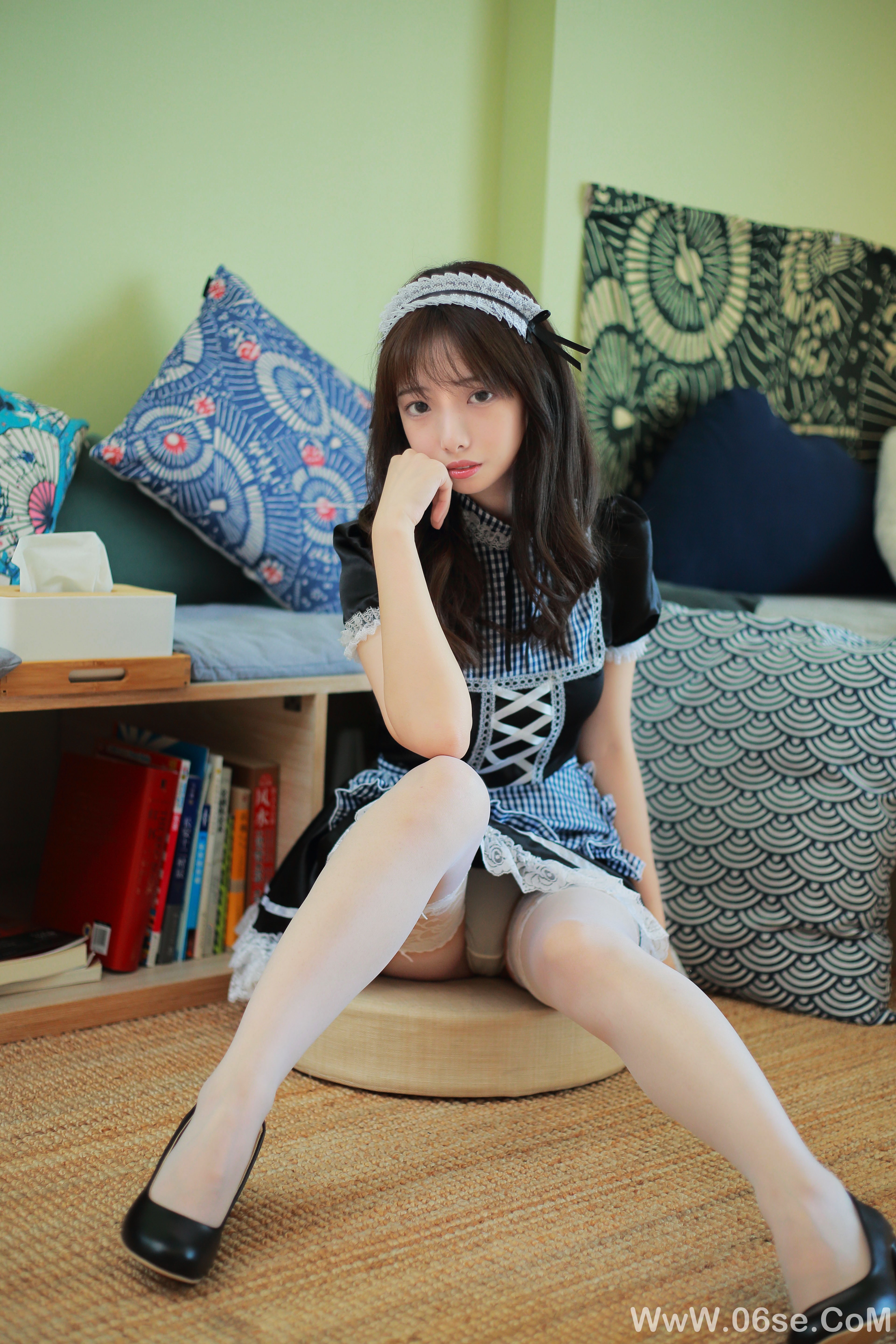图片[11]-雯妹不讲道理 – 女仆写真[17P]-六色网