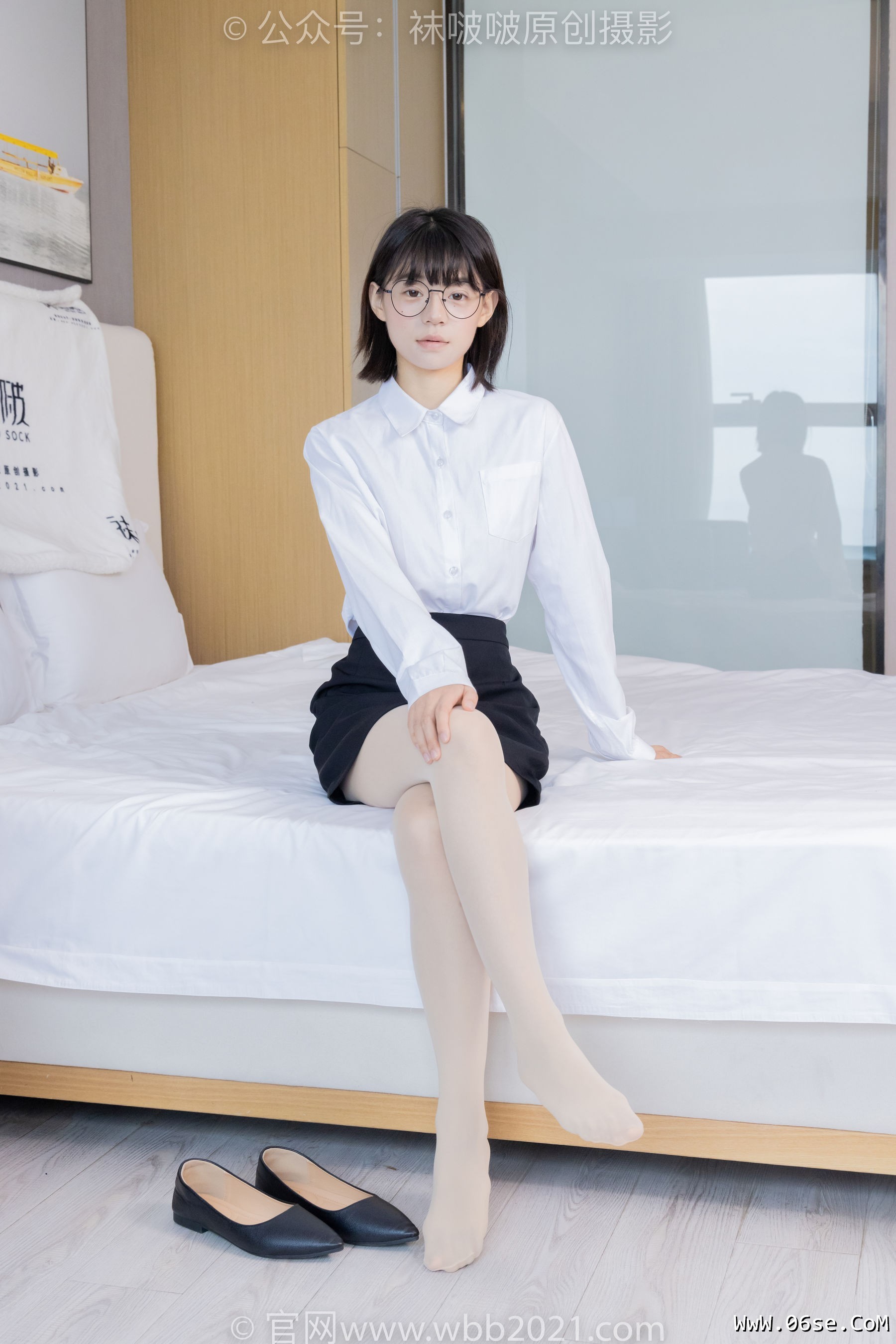 图片[139]-BoBoSocks袜啵啵 No.436 糯米 -OL制服、两双平底鞋、薄黑丝、厚肉丝[150P]-六色网