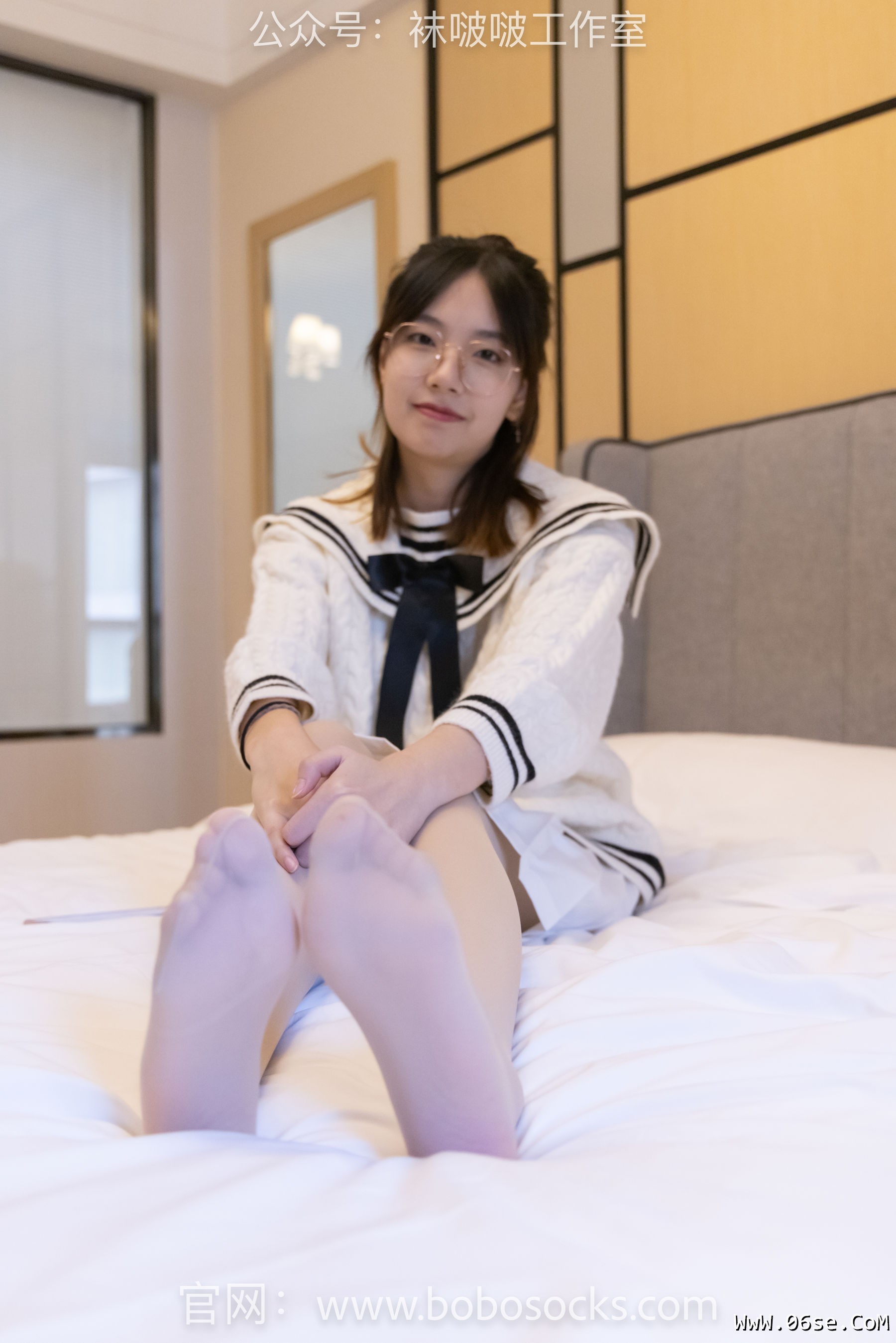 图片[6]-BoBoSocks袜啵啵 No.117 小甜豆-黑皮鞋、厚肉丝[135P]-六色网