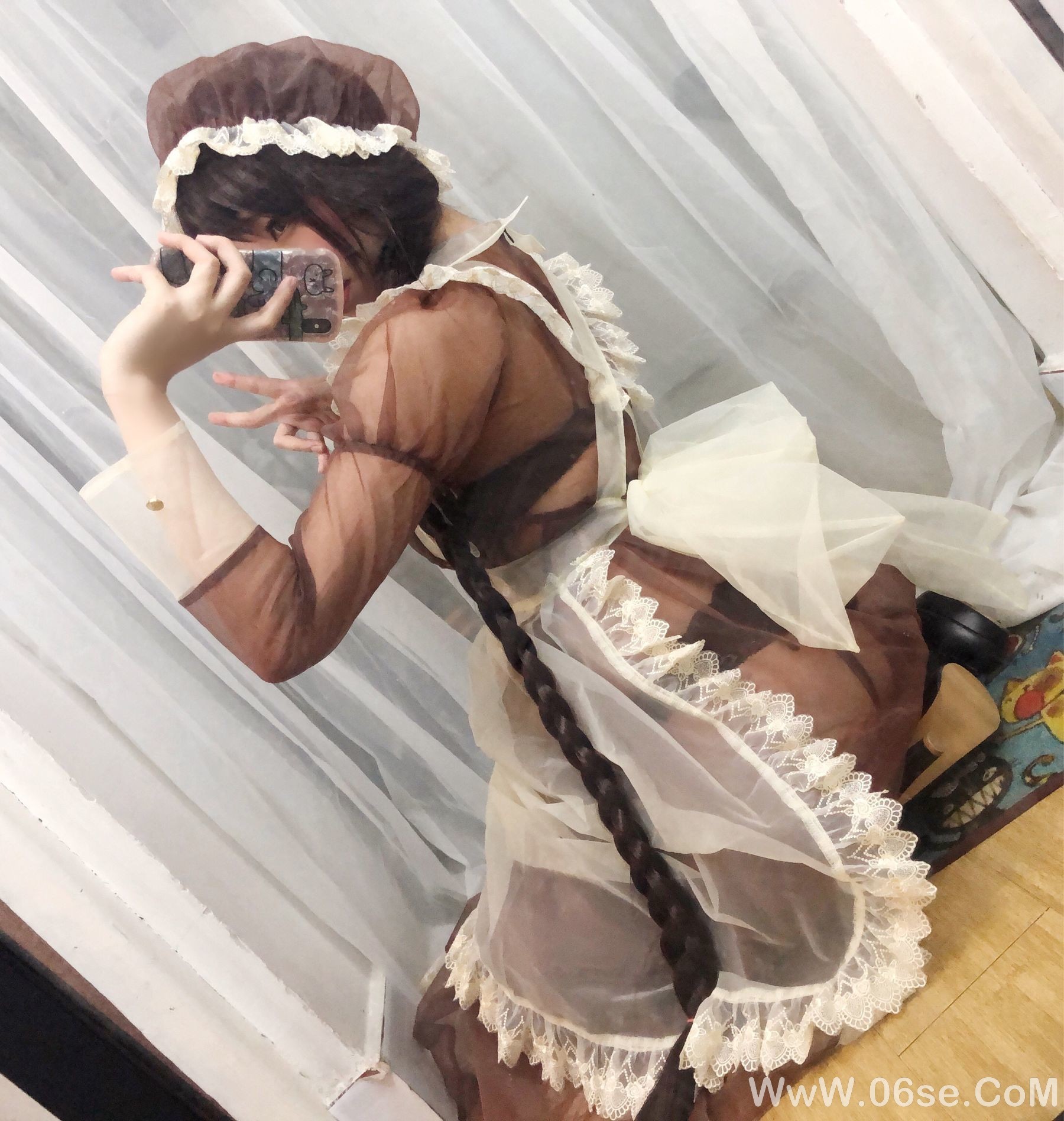 图片[23]-二次元巨乳美女鹿野希 透明女仆[97P]-六色网