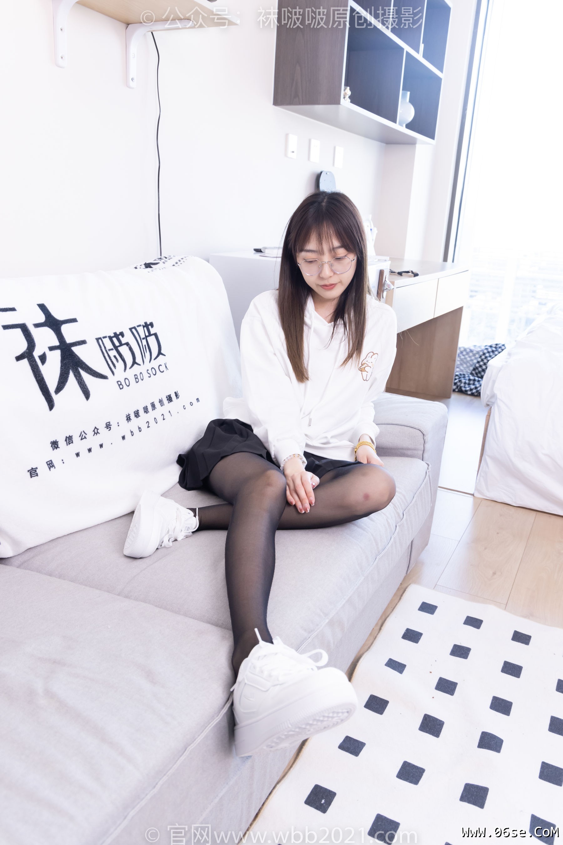 图片[55]-BoBoSocks袜啵啵 No.407 稚予 -板鞋、黑丝[140P]-六色网