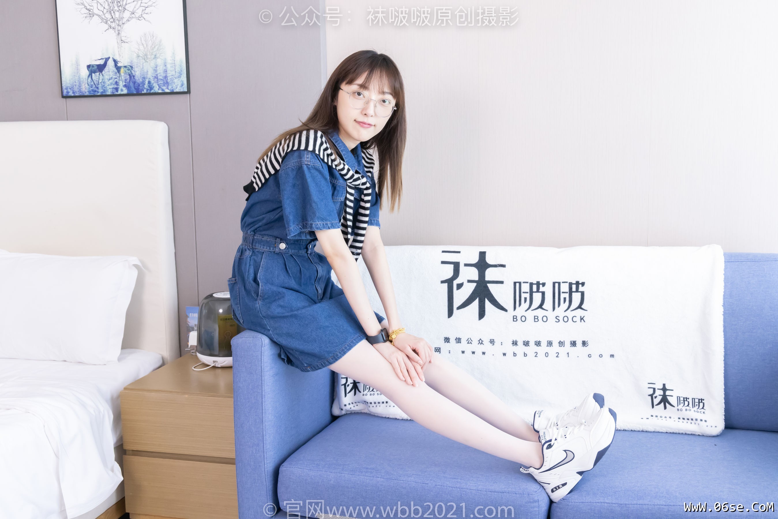 图片[140]-BoBoSocks袜啵啵 No.435 稚予 -板鞋、运动鞋、白丝、肉丝[150P]-六色网