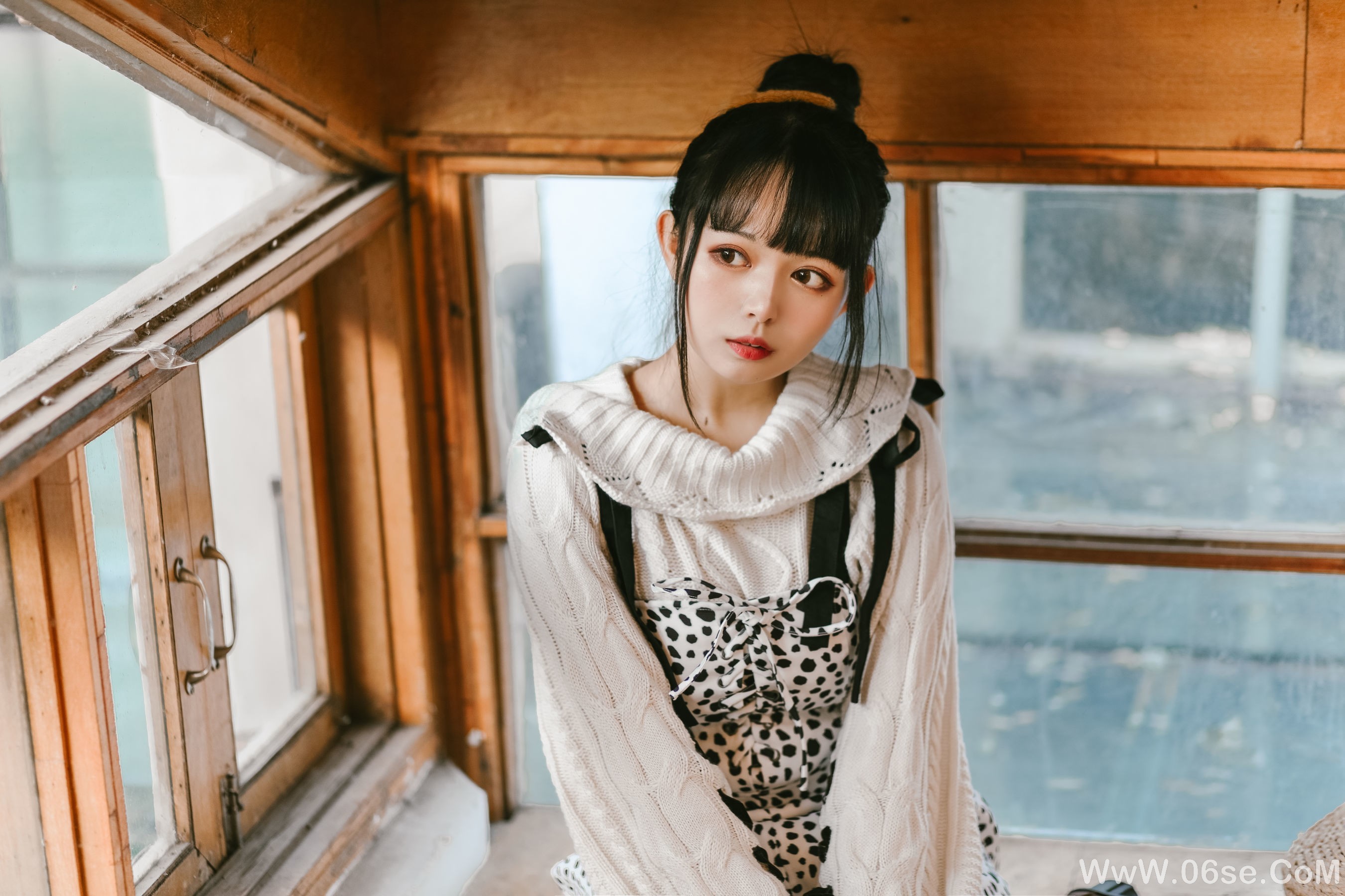 图片[17]-大眼萌妹黑猫猫OvO 少女心事[21P]-六色网