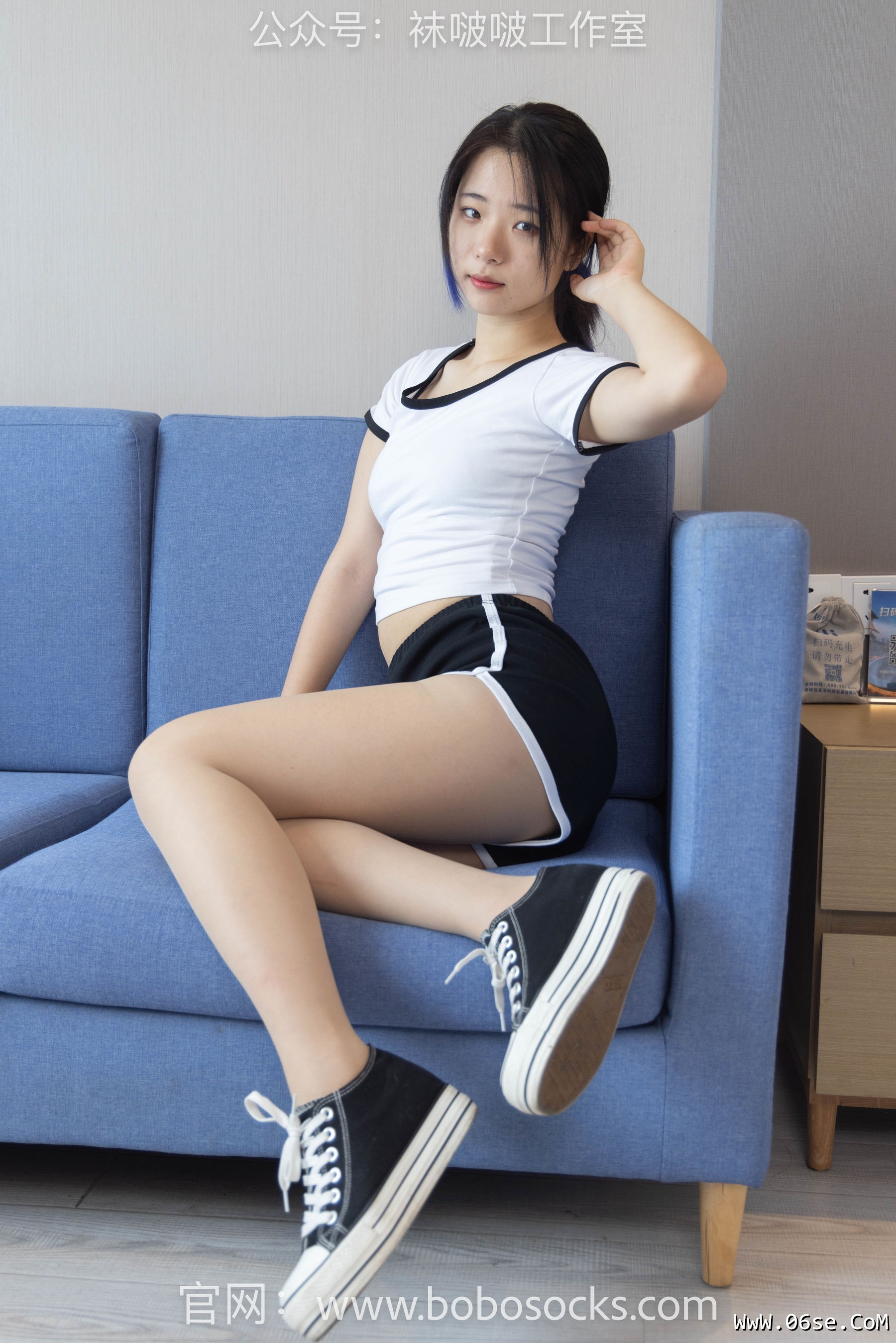 图片[49]-BoBoSocks袜啵啵 No.098 小淳-板鞋、肉丝[140P]-六色网