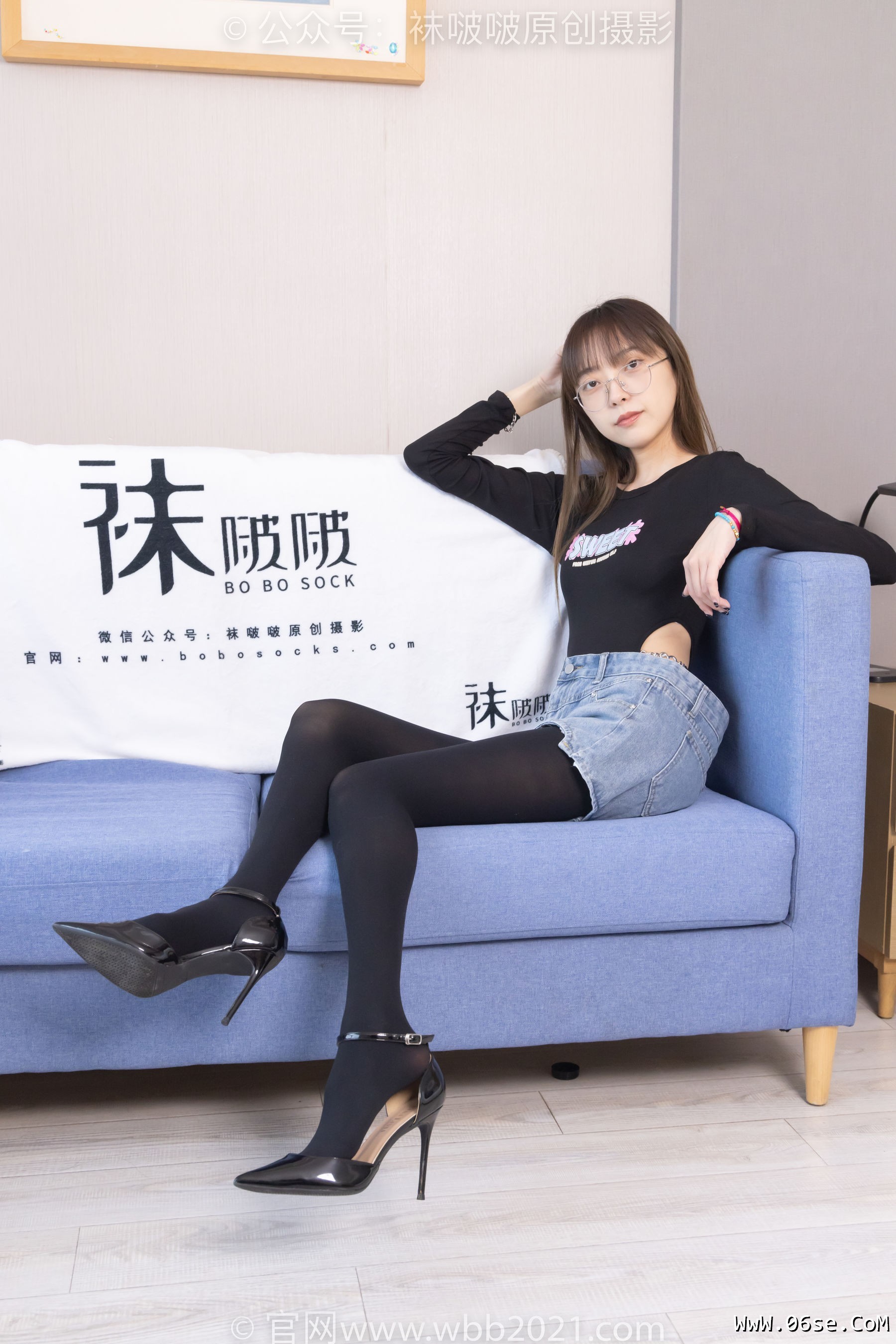 图片[84]-BoBoSocks袜啵啵 No.321 稚予 -高跟鞋、厚黑丝[150P]-六色网