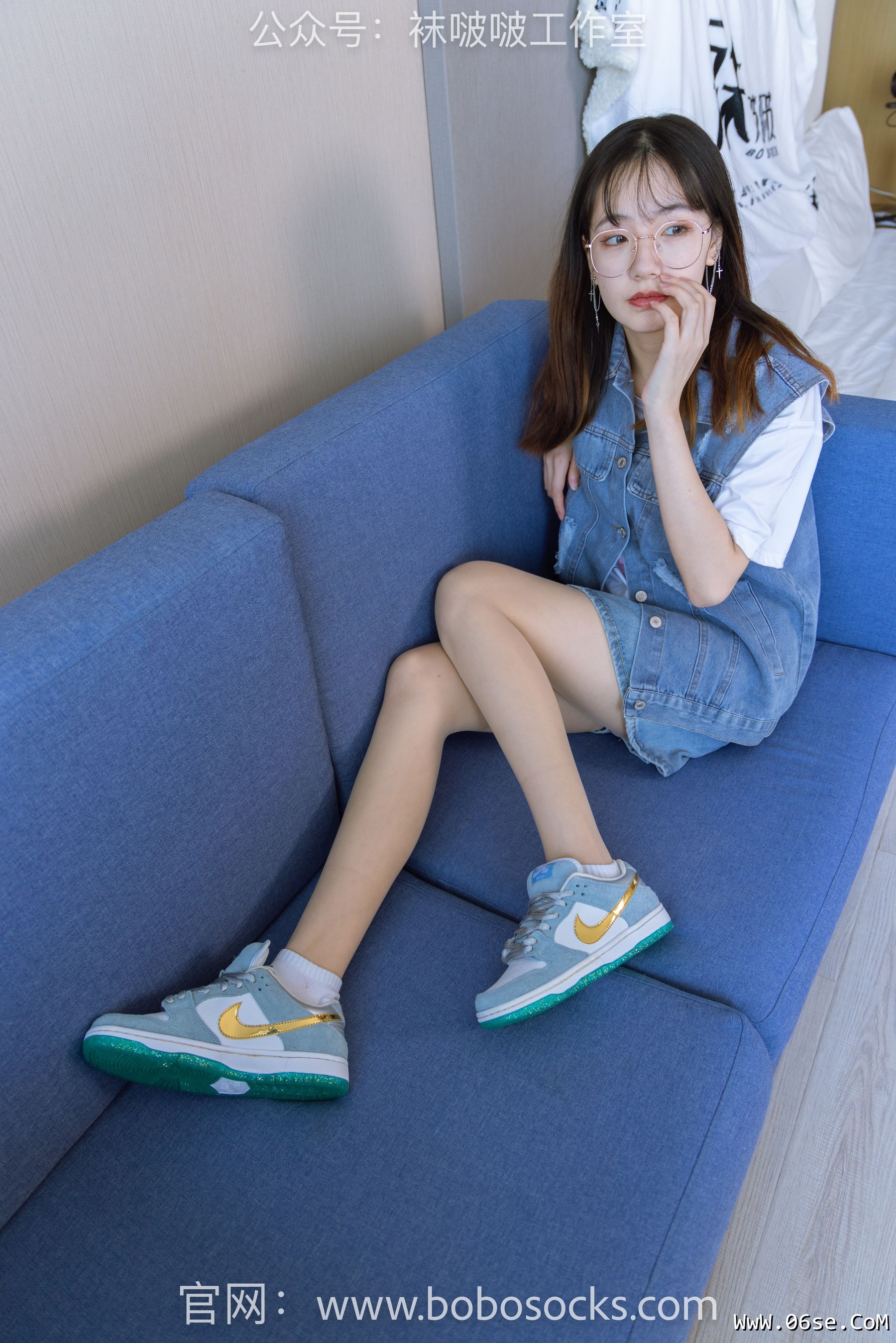 图片[67]-BoBoSocks袜啵啵 No.123 小甜豆-板鞋、白棉袜、肉丝[140P]-六色网