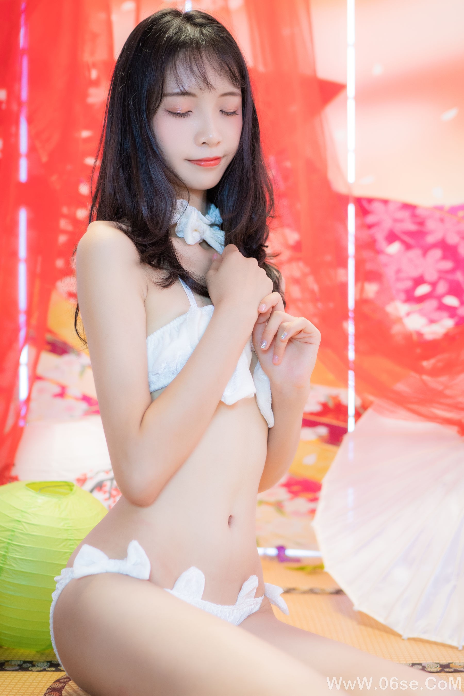 图片[3]-清纯妹子西瓜 白猫咪内衣[34P]-六色网