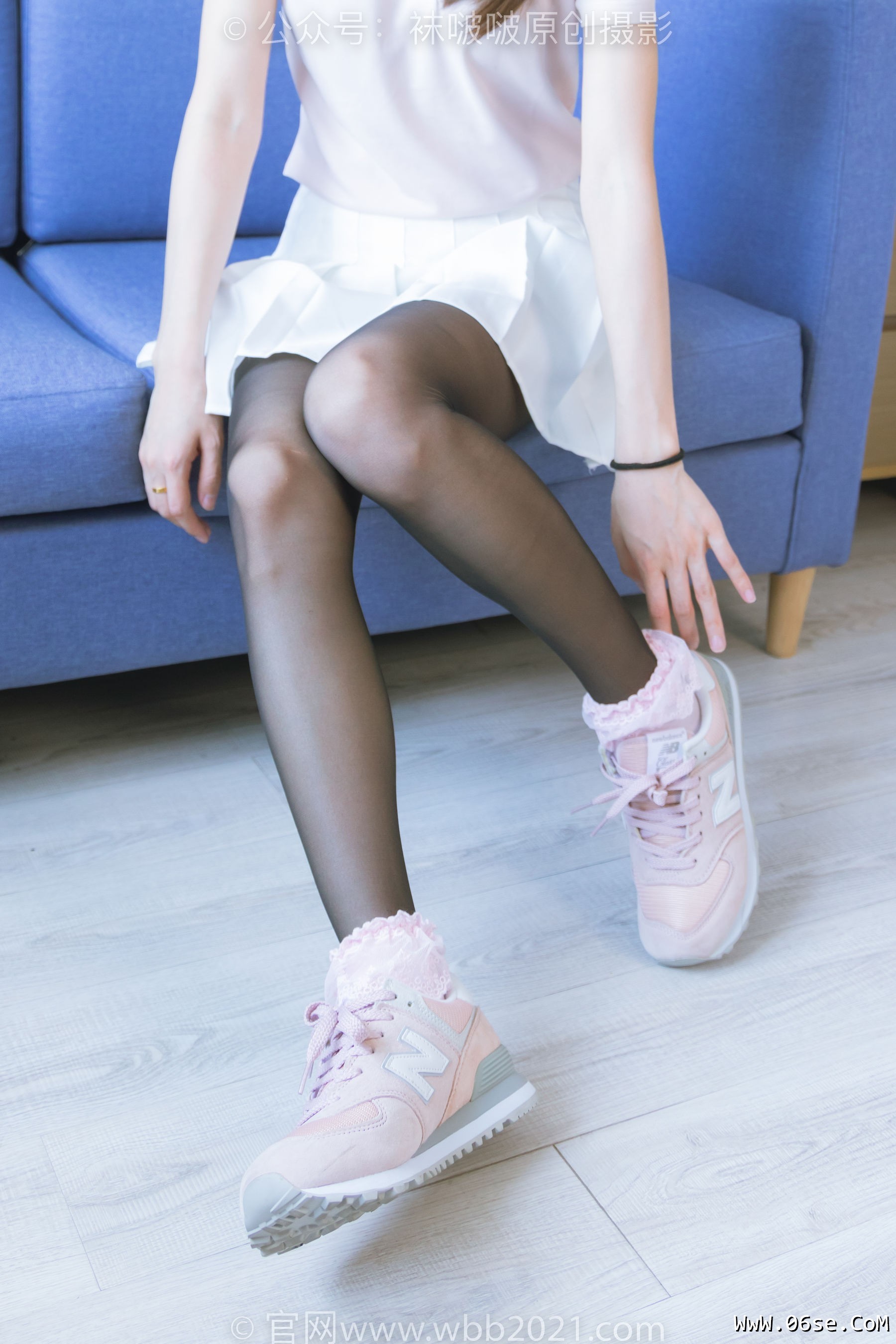 图片[51]-BoBoSocks袜啵啵 No.273 小沫 -运动鞋、粉色棉袜、黑丝[143P]-六色网