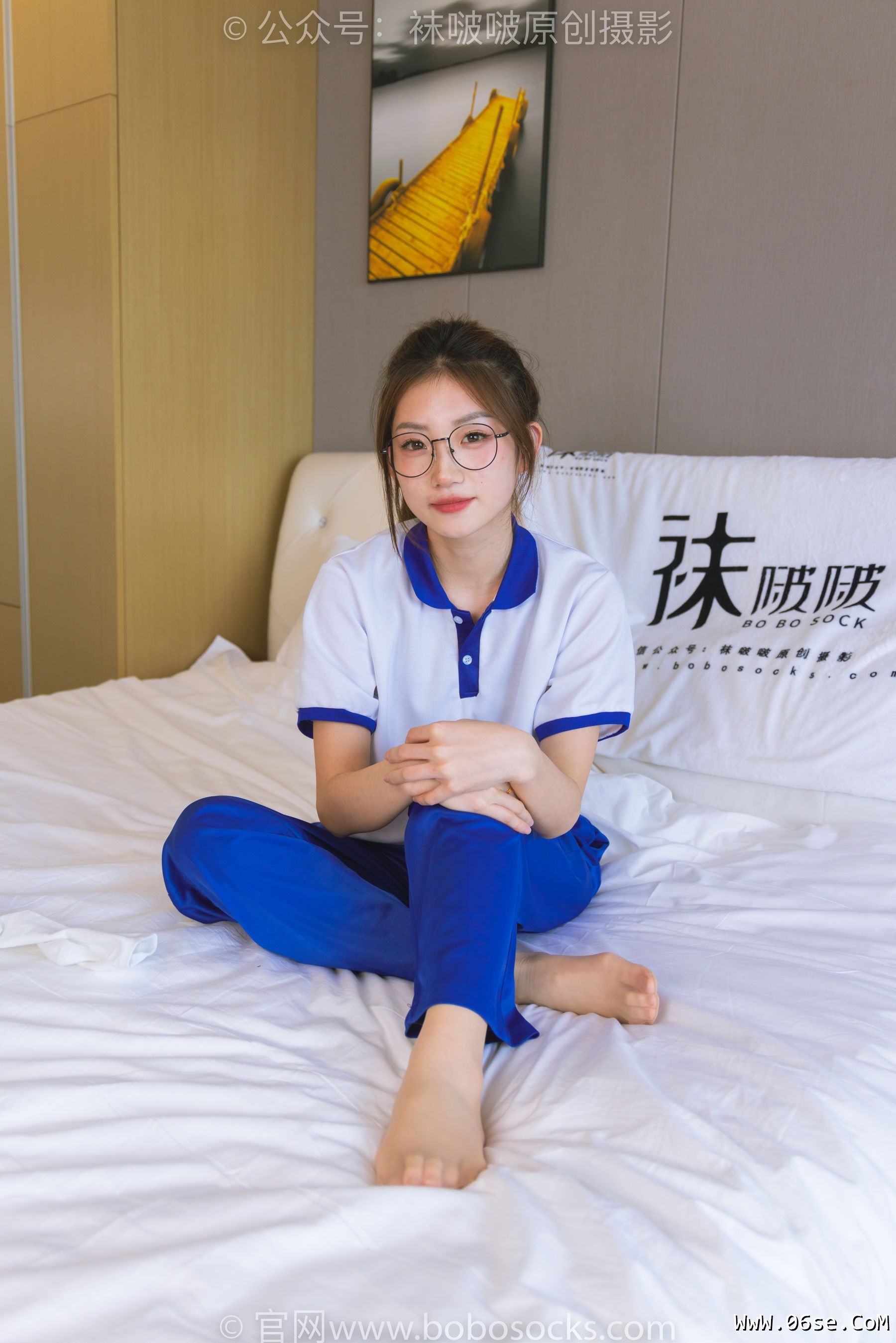 图片[6]-BoBoSocks袜啵啵 No.193 小沫-贝壳头板鞋、白棉袜、肉丝、校服裤里丝[140P]-六色网