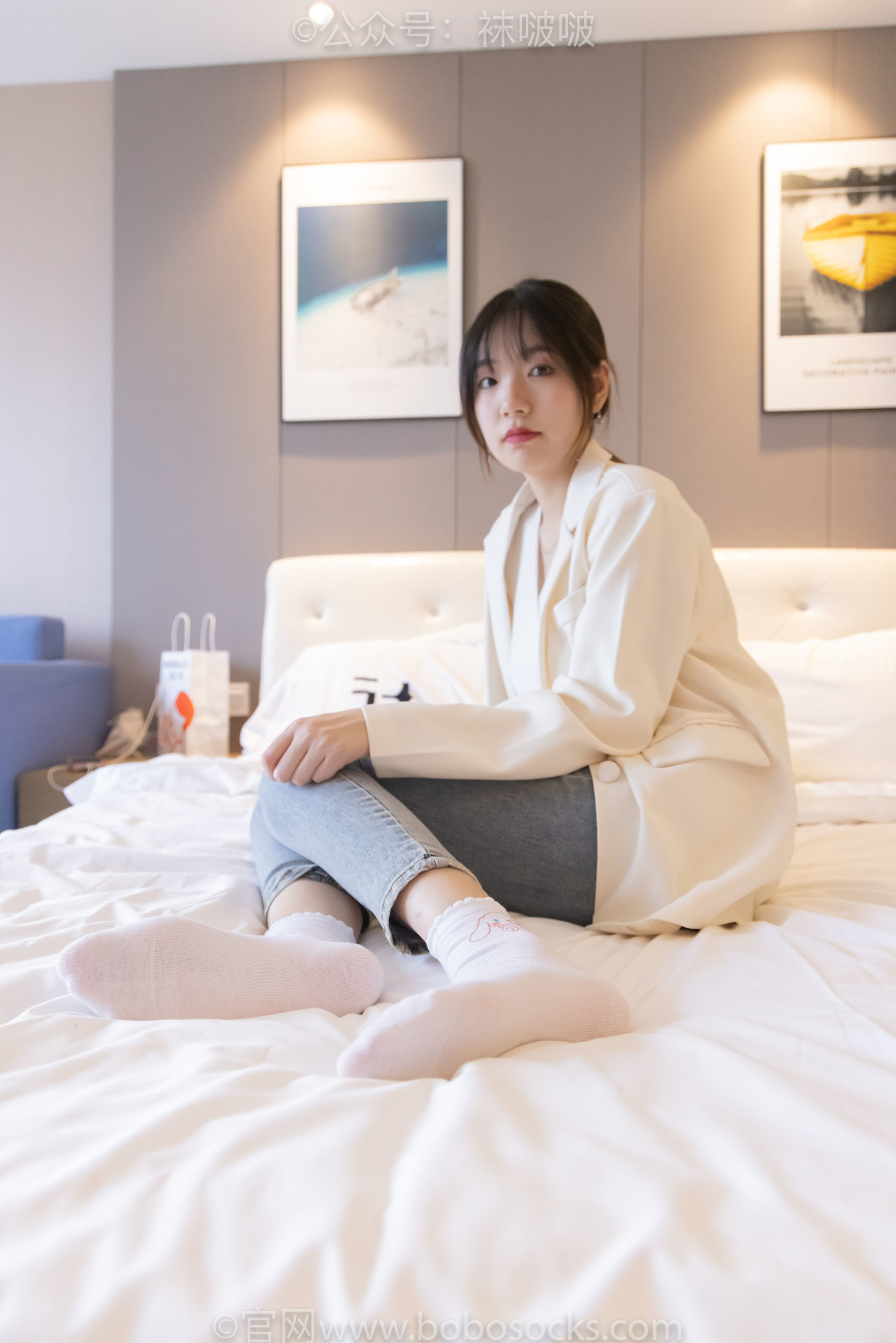 图片[126]-BoBoSocks袜啵啵 No.050 小甜豆-高跟长靴、白棉袜[175P]-六色网