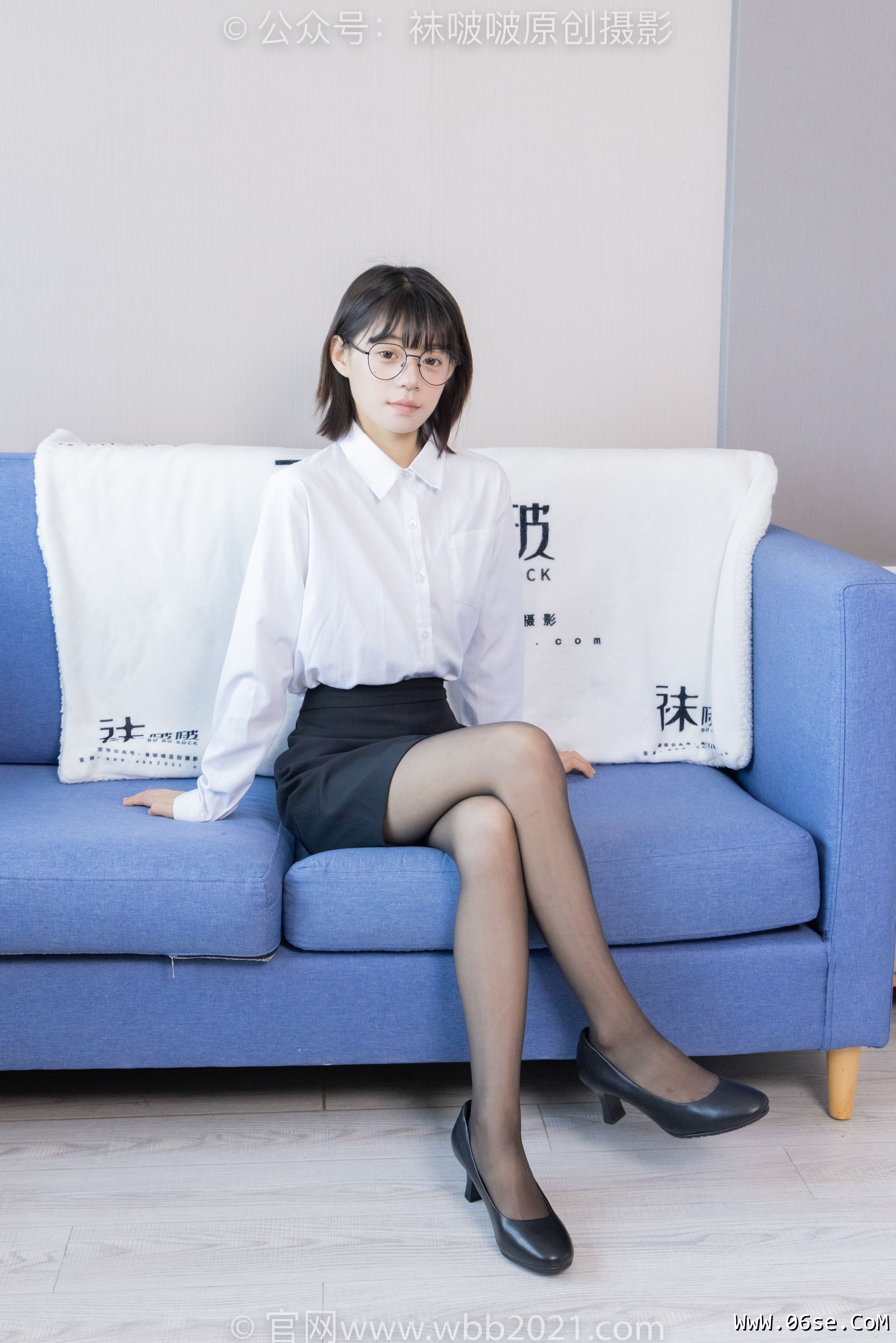 图片[61]-BoBoSocks袜啵啵 No.436 糯米 -OL制服、两双平底鞋、薄黑丝、厚肉丝[150P]-六色网