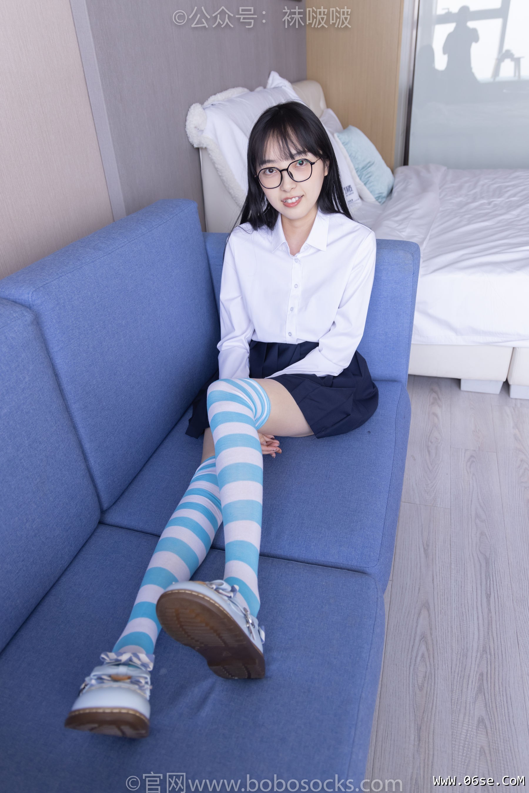 图片[89]-BoBoSocks袜啵啵 No.070 稚予-皮鞋、拖鞋、过膝袜、白棉袜[148P]-六色网