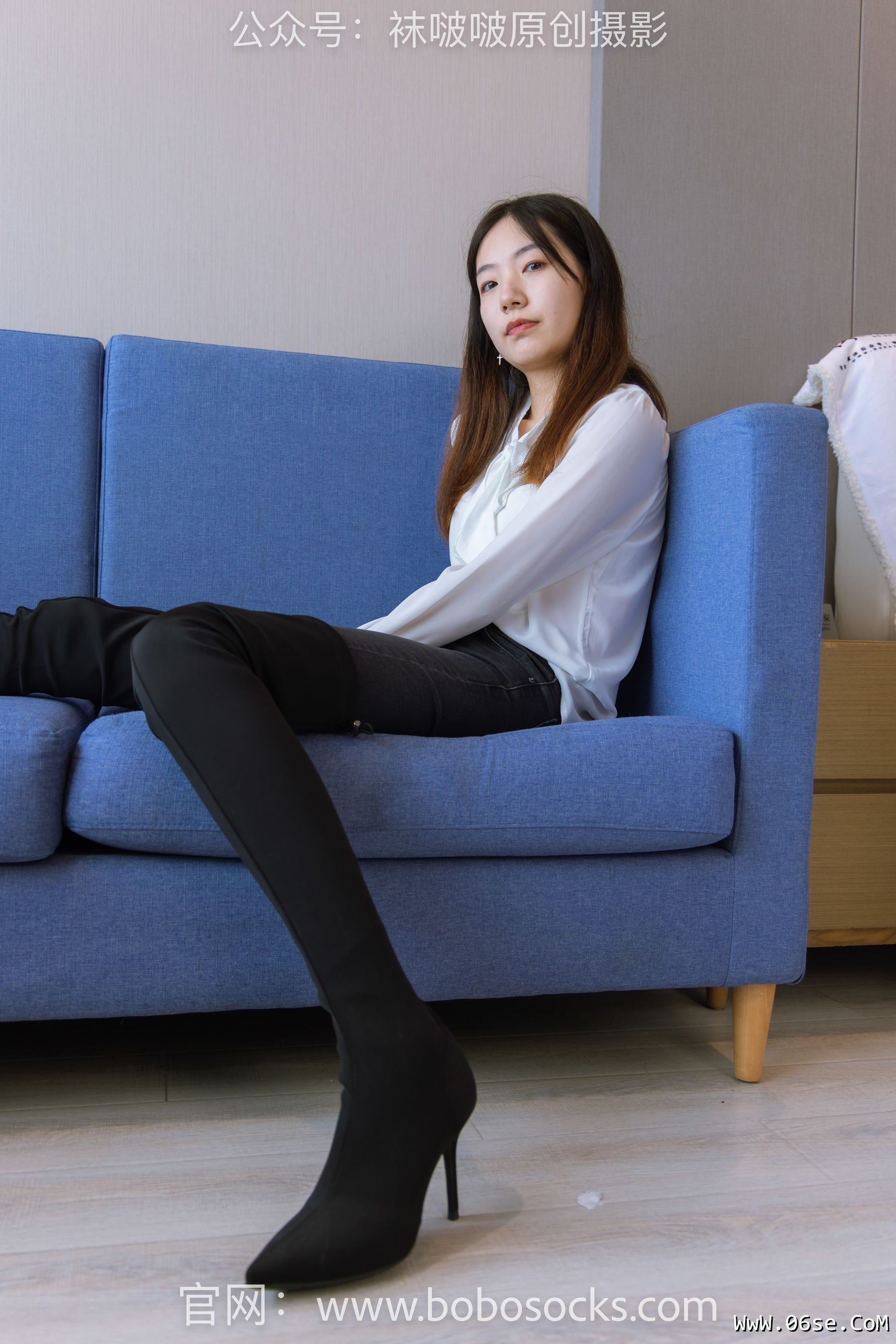 图片[66]-BoBoSocks袜啵啵 No.158 小甜豆-高跟长靴、白棉袜、裸足[136P]-六色网