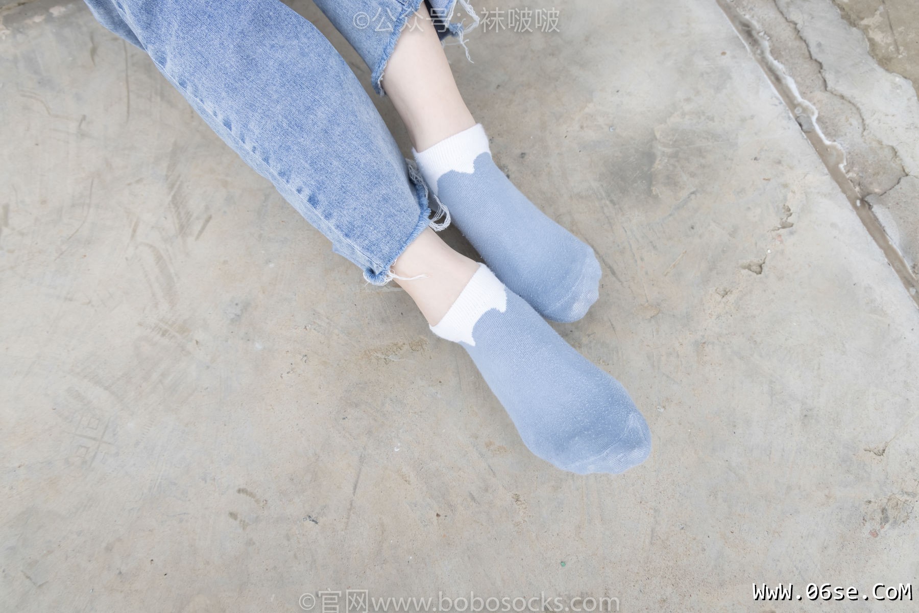 图片[85]-BoBoSocks袜啵啵 No.020 熊熊-NB运动鞋、蓝色短棉袜、裸足[150P]-六色网