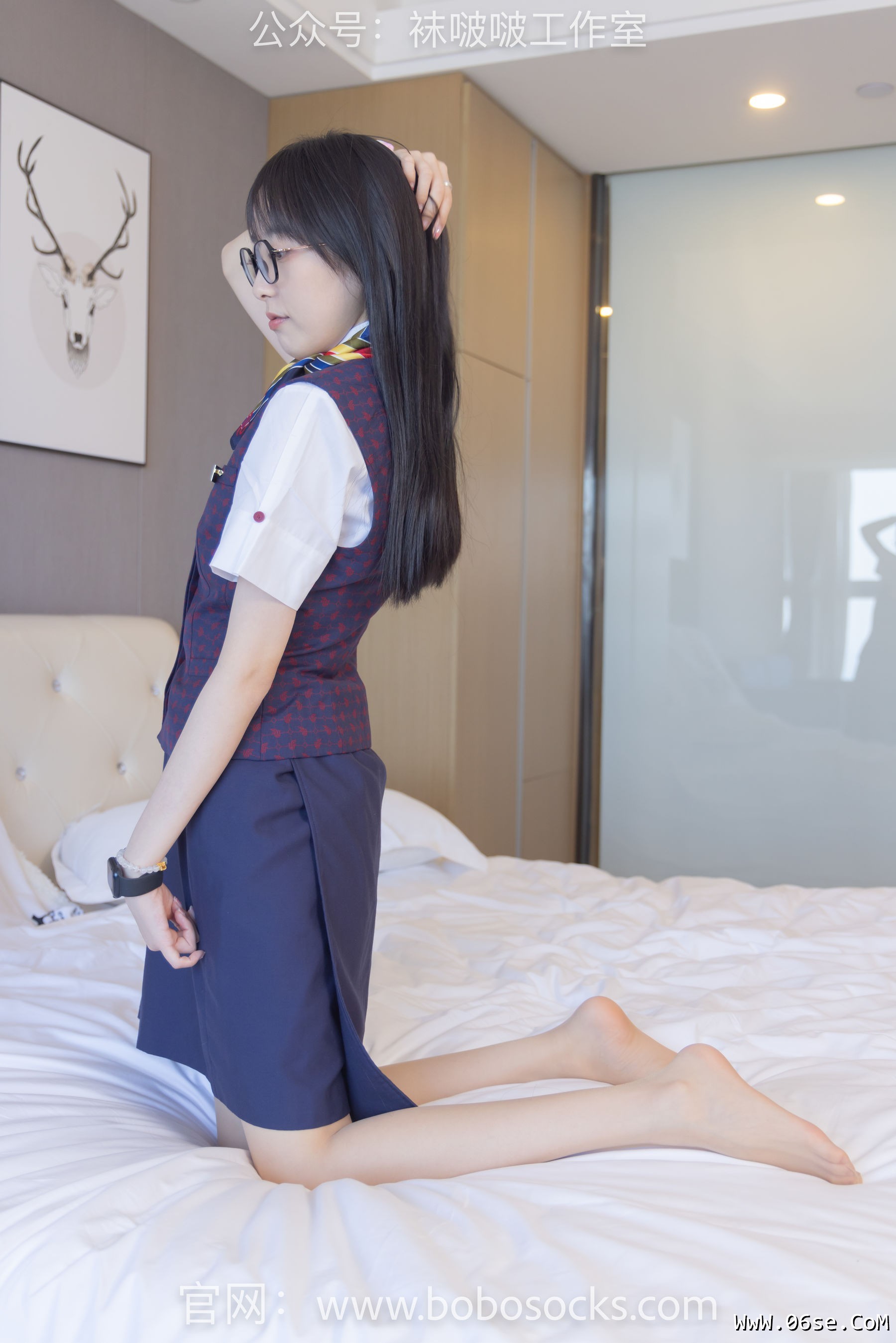 图片[69]-BoBoSocks袜啵啵 No.115 稚予-平底鞋、肉丝、空姐制服[136P]-六色网