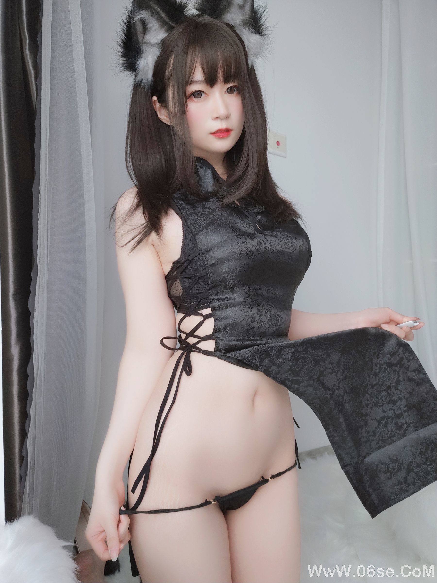 图片[78]-Coser小姐姐白银 小黑狼[104P]-六色网