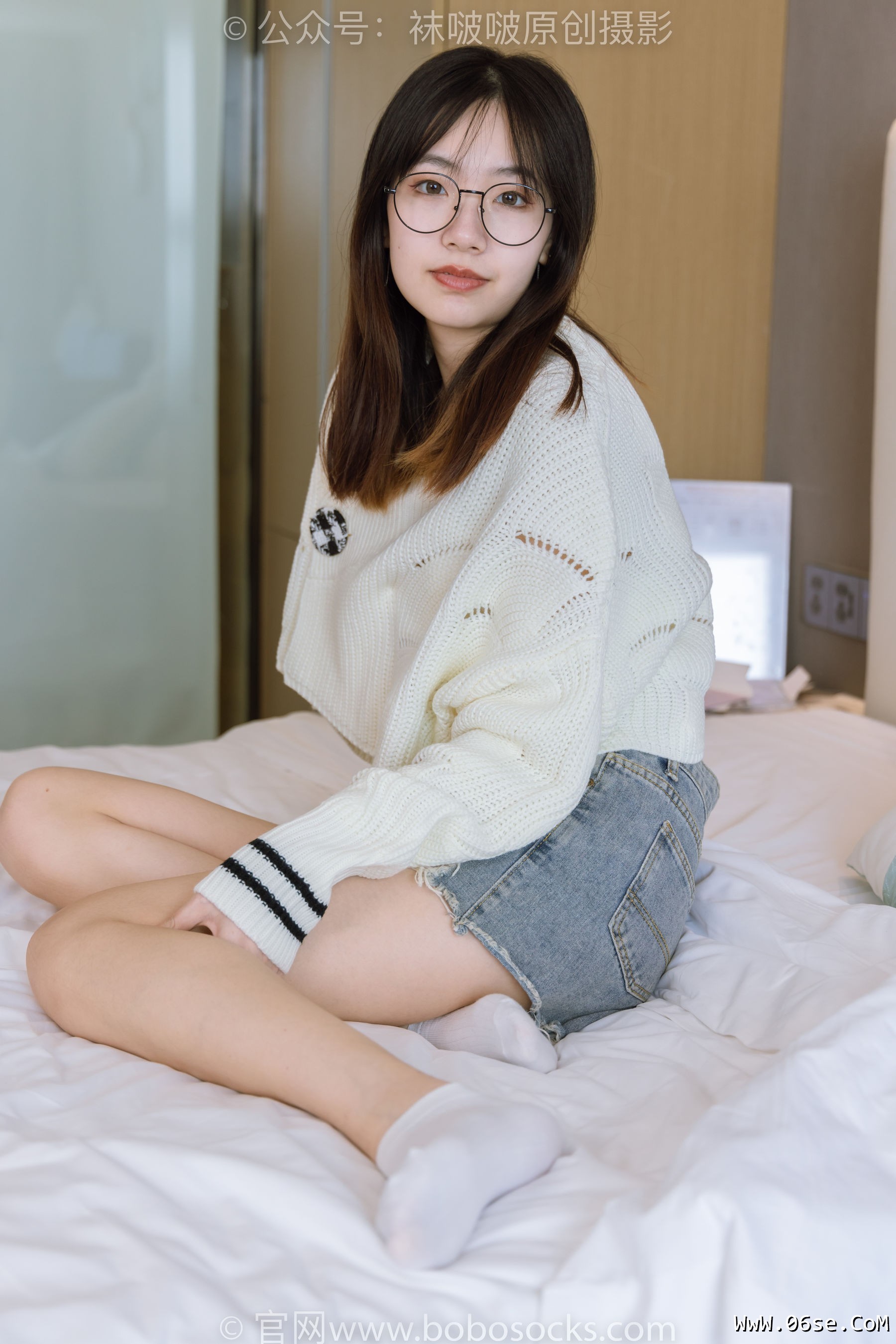 图片[12]-BoBoSocks袜啵啵 No.222 小甜豆-长靴、白棉袜、裸足[180P]-六色网