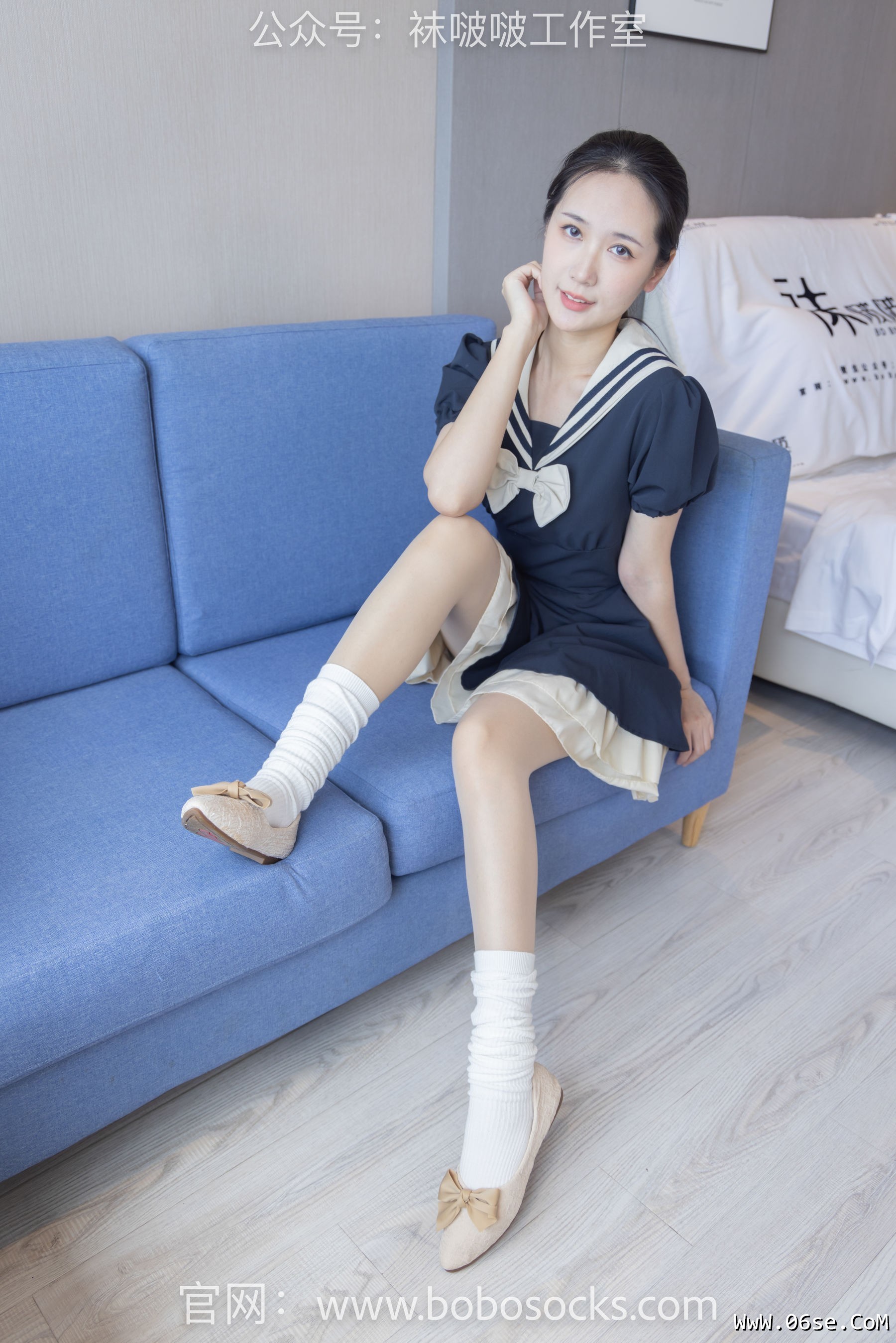 图片[14]-BoBoSocks袜啵啵 No.107 小安-平底鞋、白棉袜、肉丝[140P]-六色网