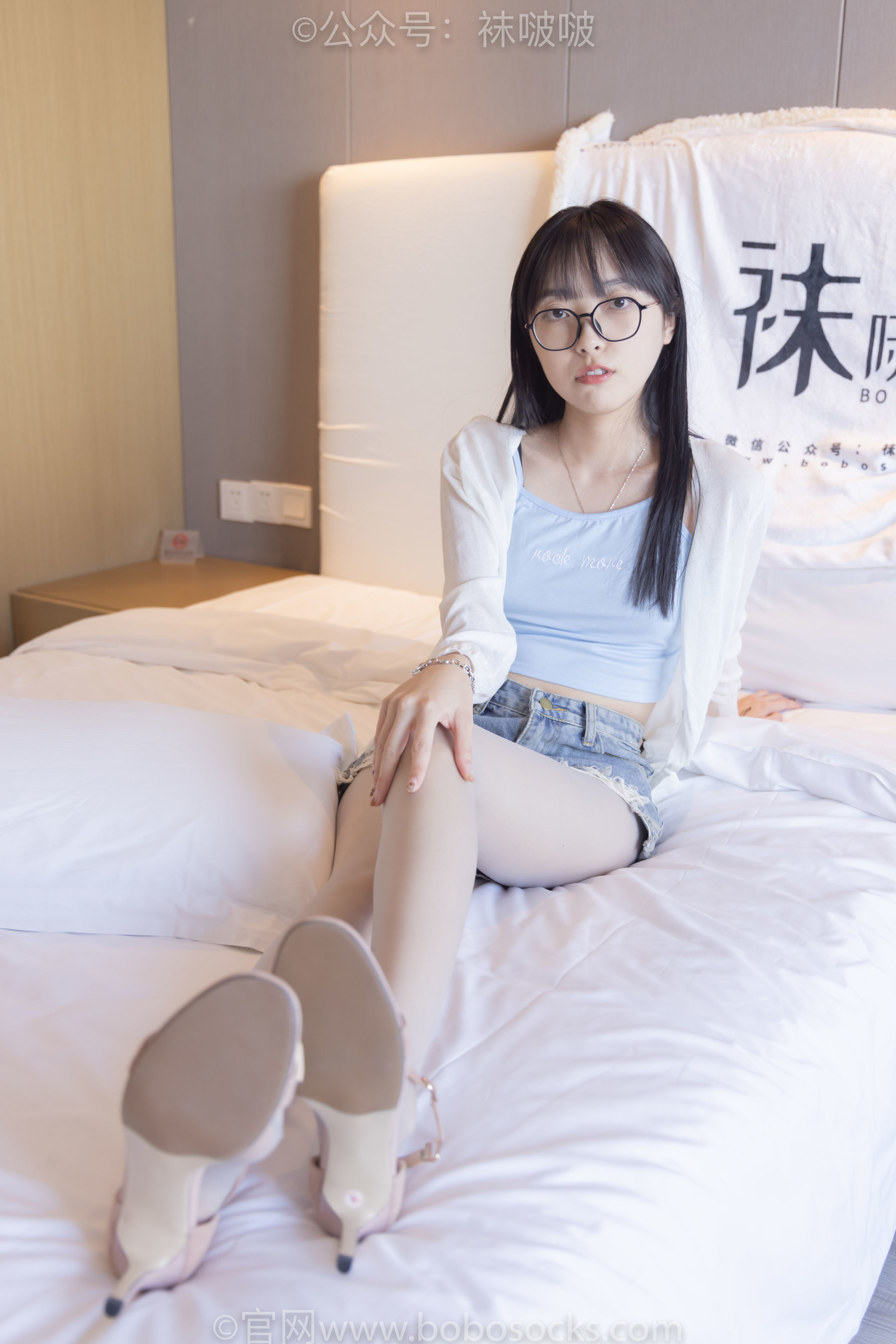 图片[51]-BoBoSocks袜啵啵 No.083 稚予-高跟鞋、凉鞋、白丝、裸足涂白色指甲油剧情[140P]-六色网