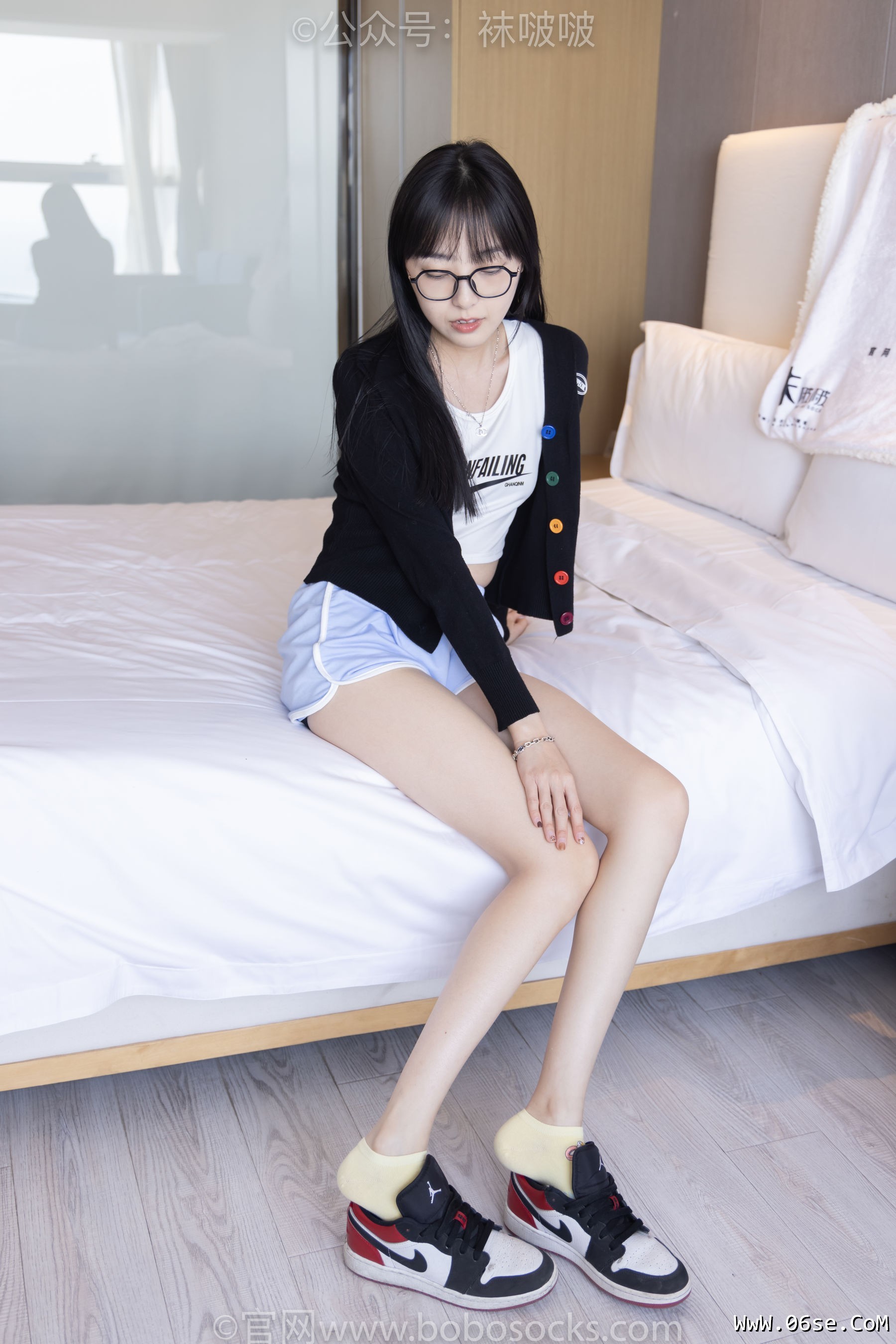 图片[92]-BoBoSocks袜啵啵 No.081 稚予- AJ、浅黄色短棉袜、浅蓝色短棉袜、裸足[145P]-六色网