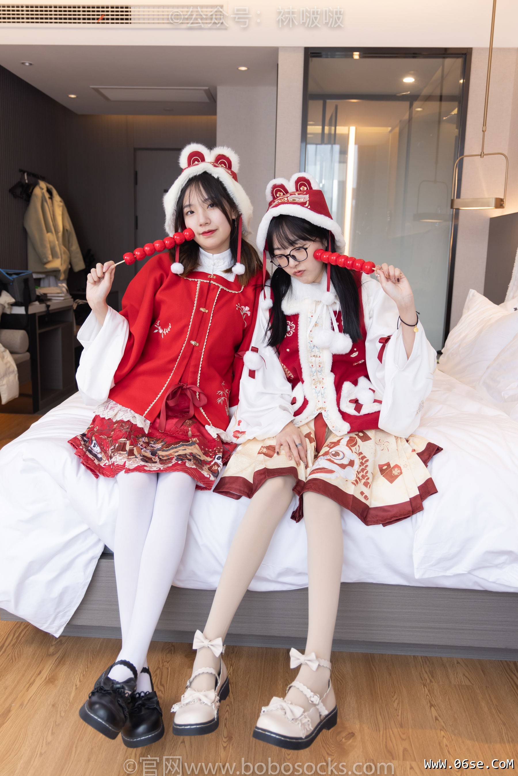 图片[10]-BoBoSocks袜啵啵 No.054 小甜豆与稚予-给大家拜年啦[139P]-六色网