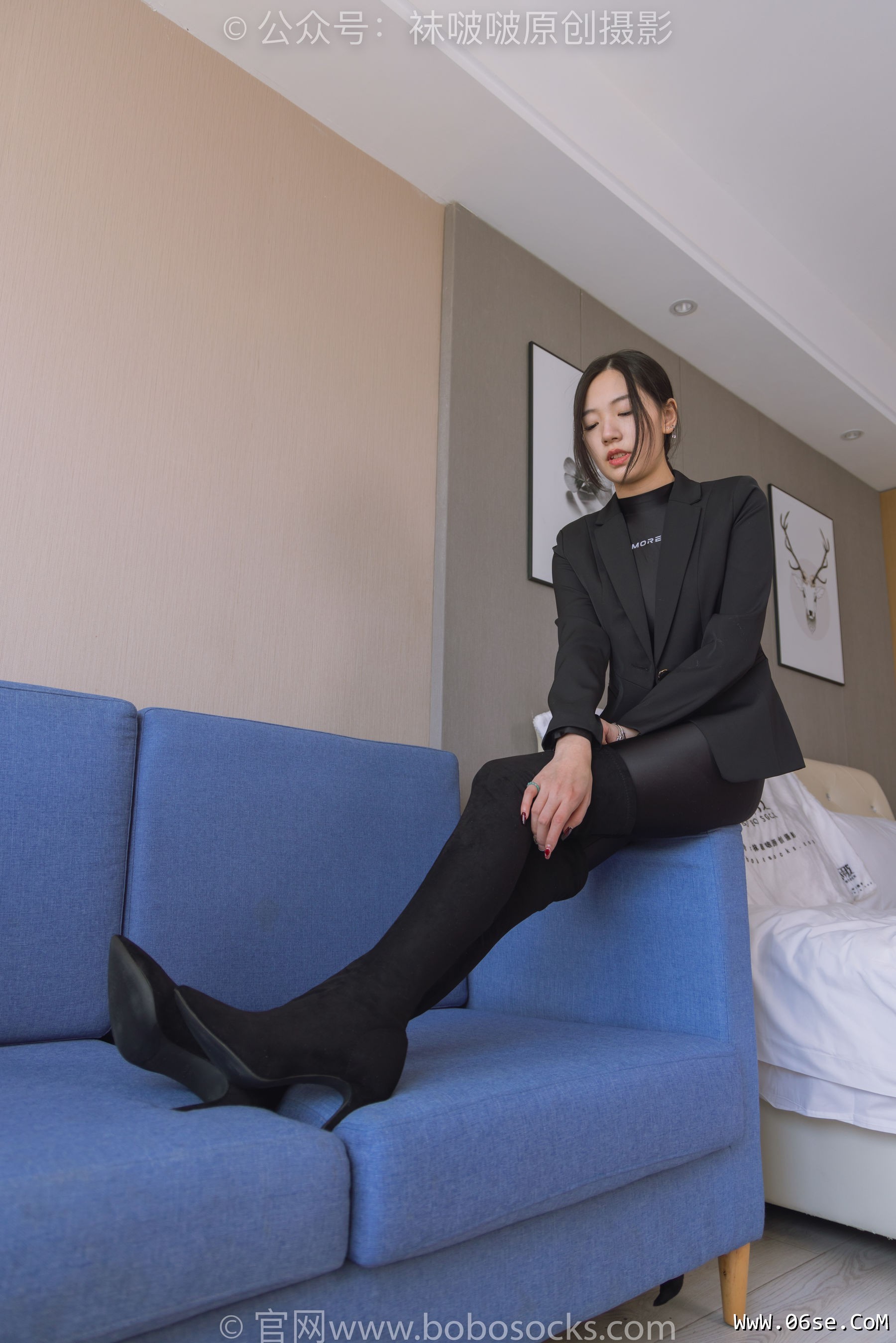 图片[78]-BoBoSocks袜啵啵 No.188 小甜豆-连体泳衣、高跟长靴、短肉丝、裸足[147P]-六色网