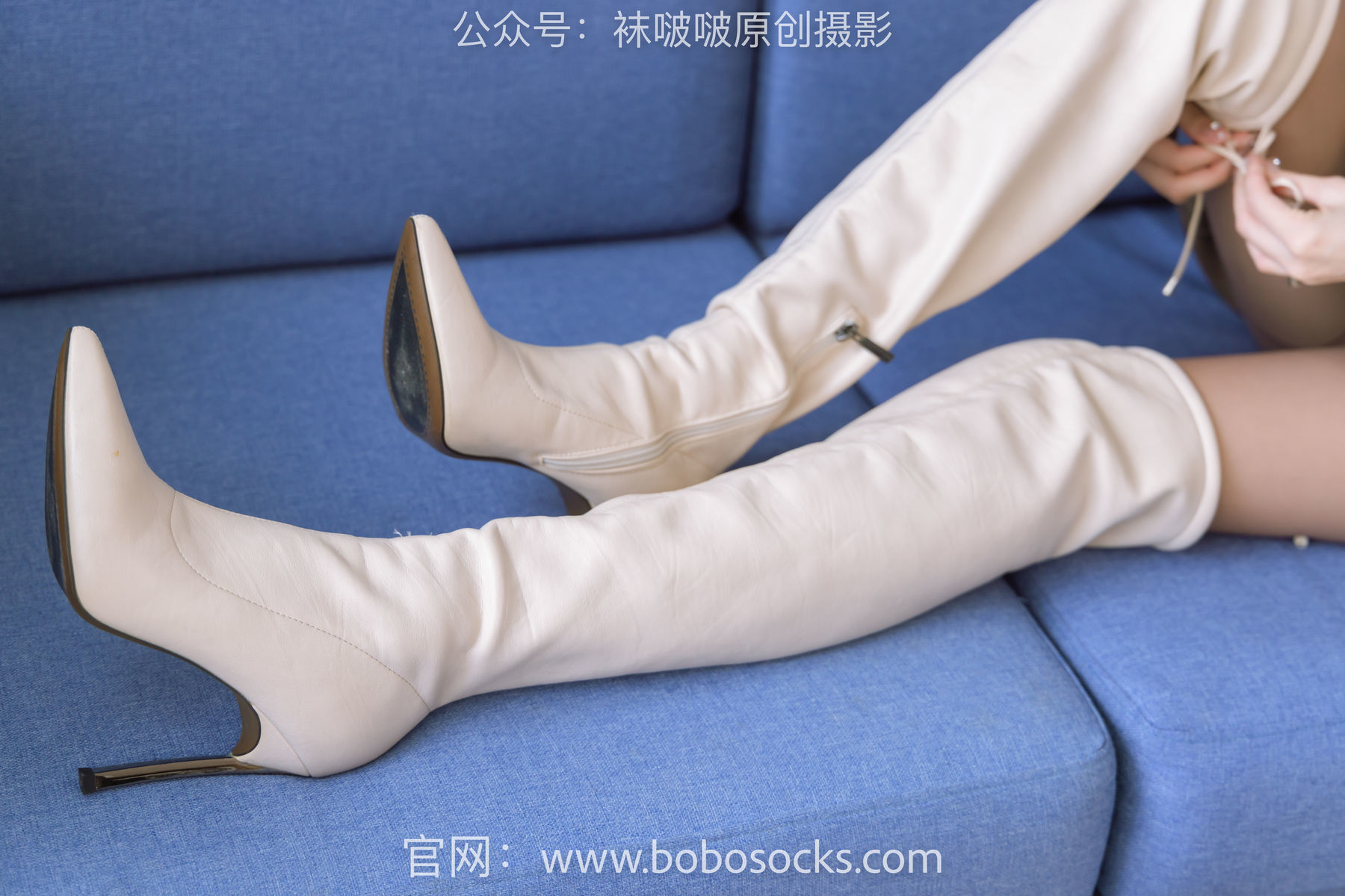 图片[54]-BoBoSocks袜啵啵 No.133 稚予-高跟长靴、白棉袜、咖啡丝[140P]-六色网