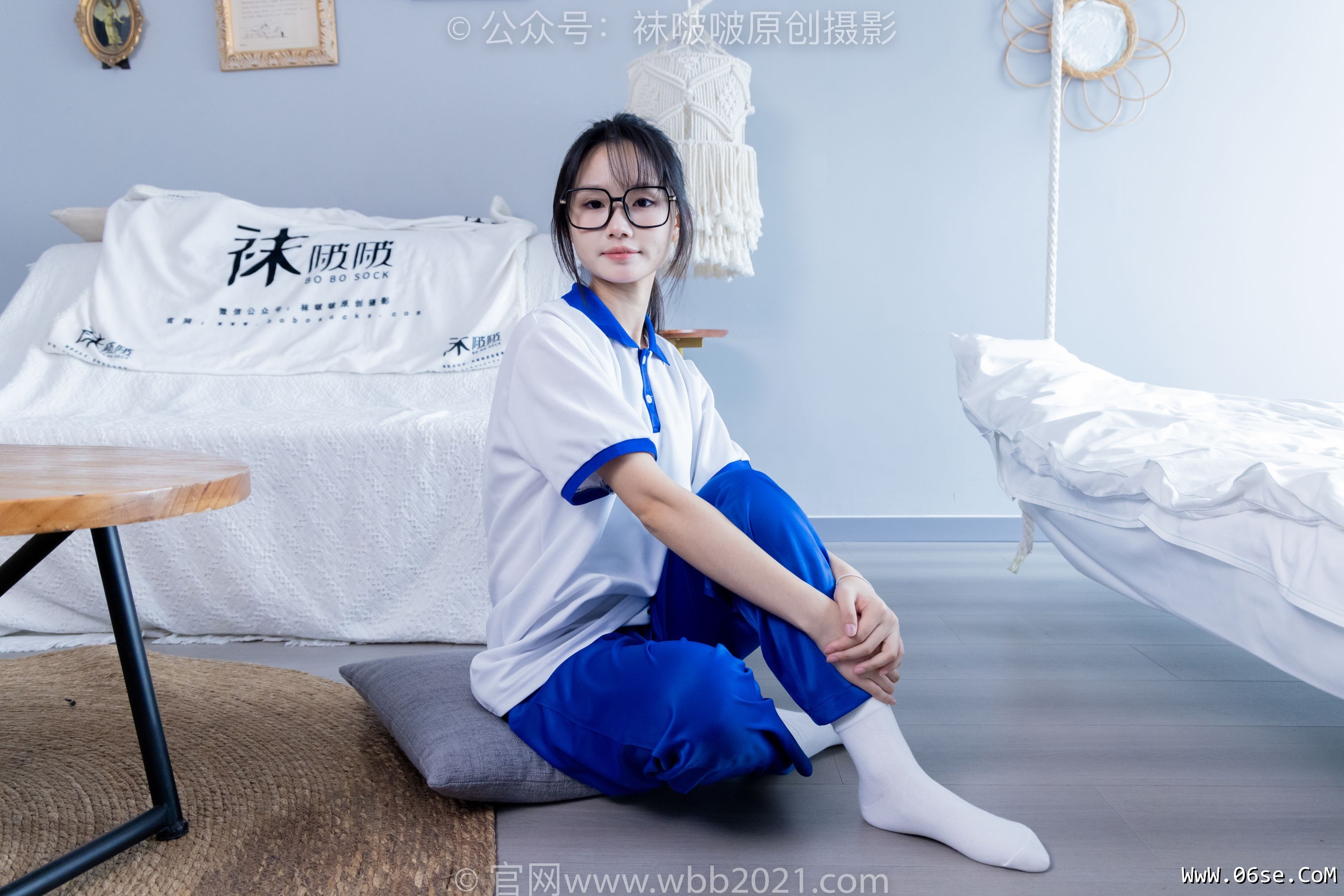 图片[104]-BoBoSocks袜啵啵 No.351 甜甜圈 -板鞋、白棉袜、肉丝、校服裤里丝[150P]-六色网