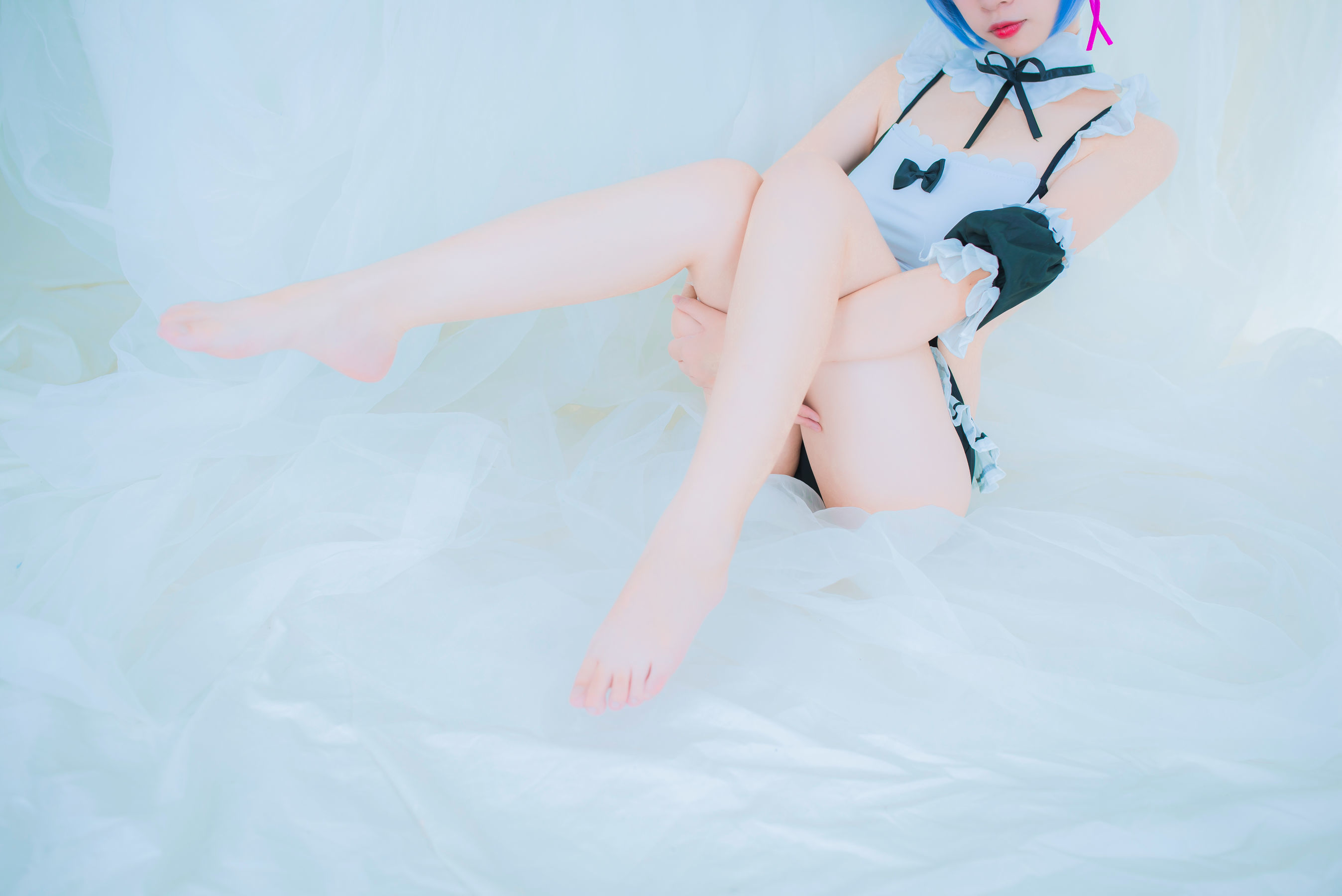 图片[27]-人气Coser二佐Nisa 蕾姆泳装[32P]-六色网