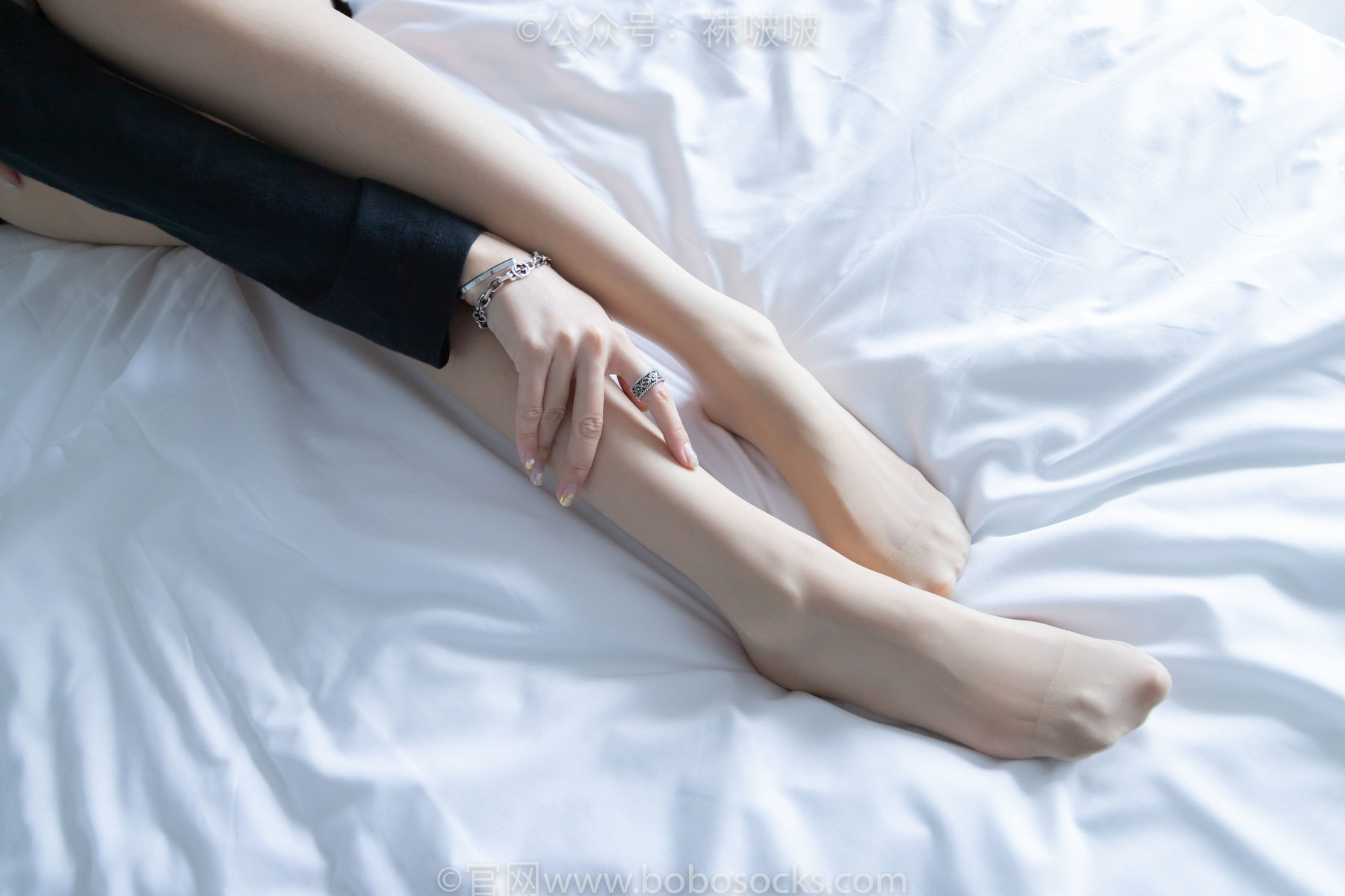 图片[112]-BoBoSocks袜啵啵 No.015 稚予-阿迪板鞋、白色短棉袜、肉丝[148P]-六色网