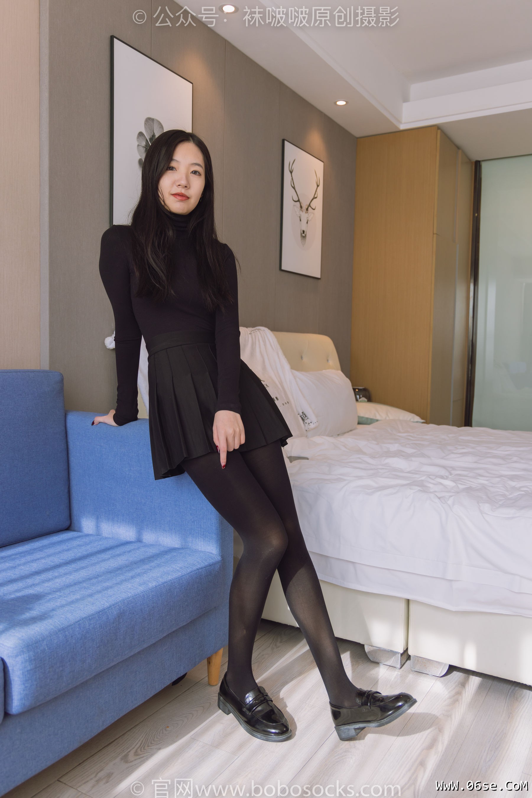 图片[35]-BoBoSocks袜啵啵 No.184 小甜豆-黑皮鞋、厚黑丝[140P]-六色网